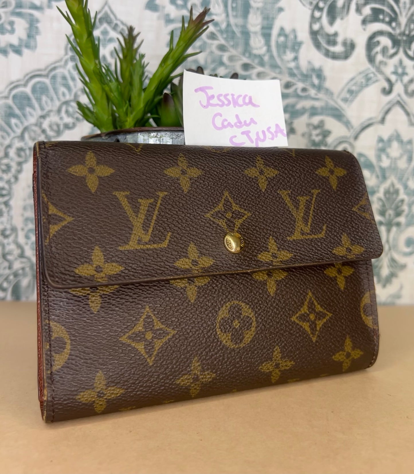 Louis Vuitton Monogram Passport Trifold Wallet #1