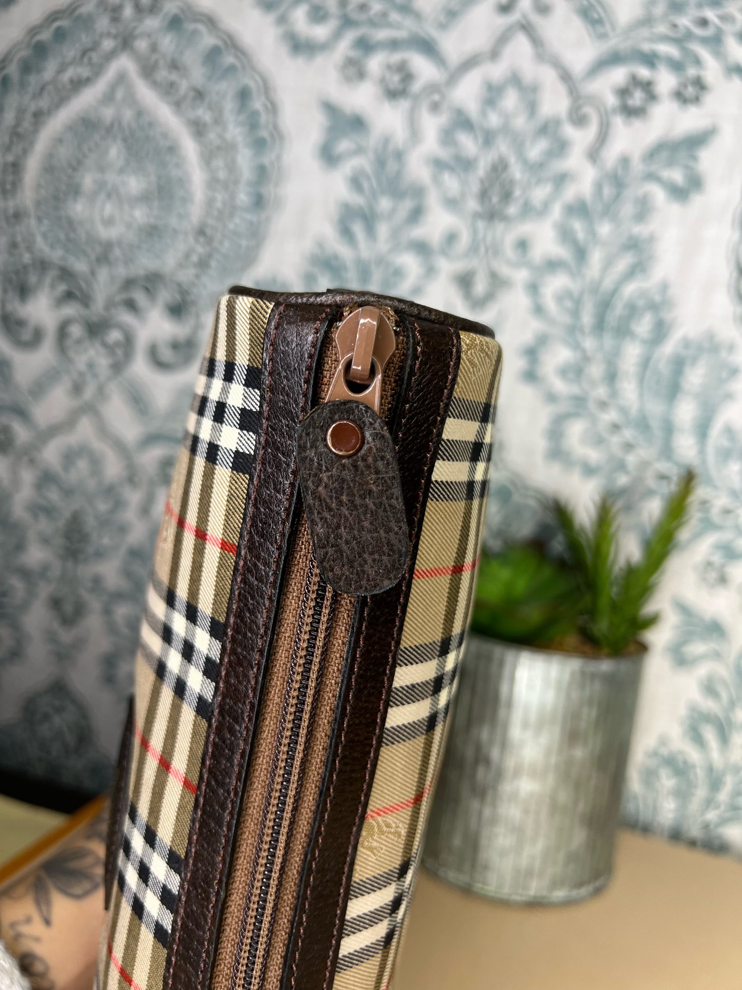 Burberry Nova Check Clutch