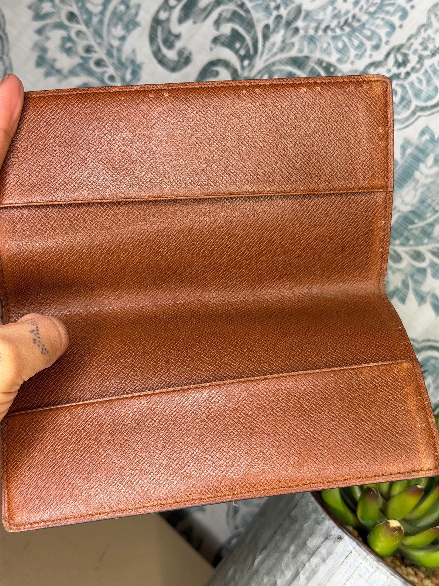 Louis Vuitton Monogram Checkbook Wallet/Cover