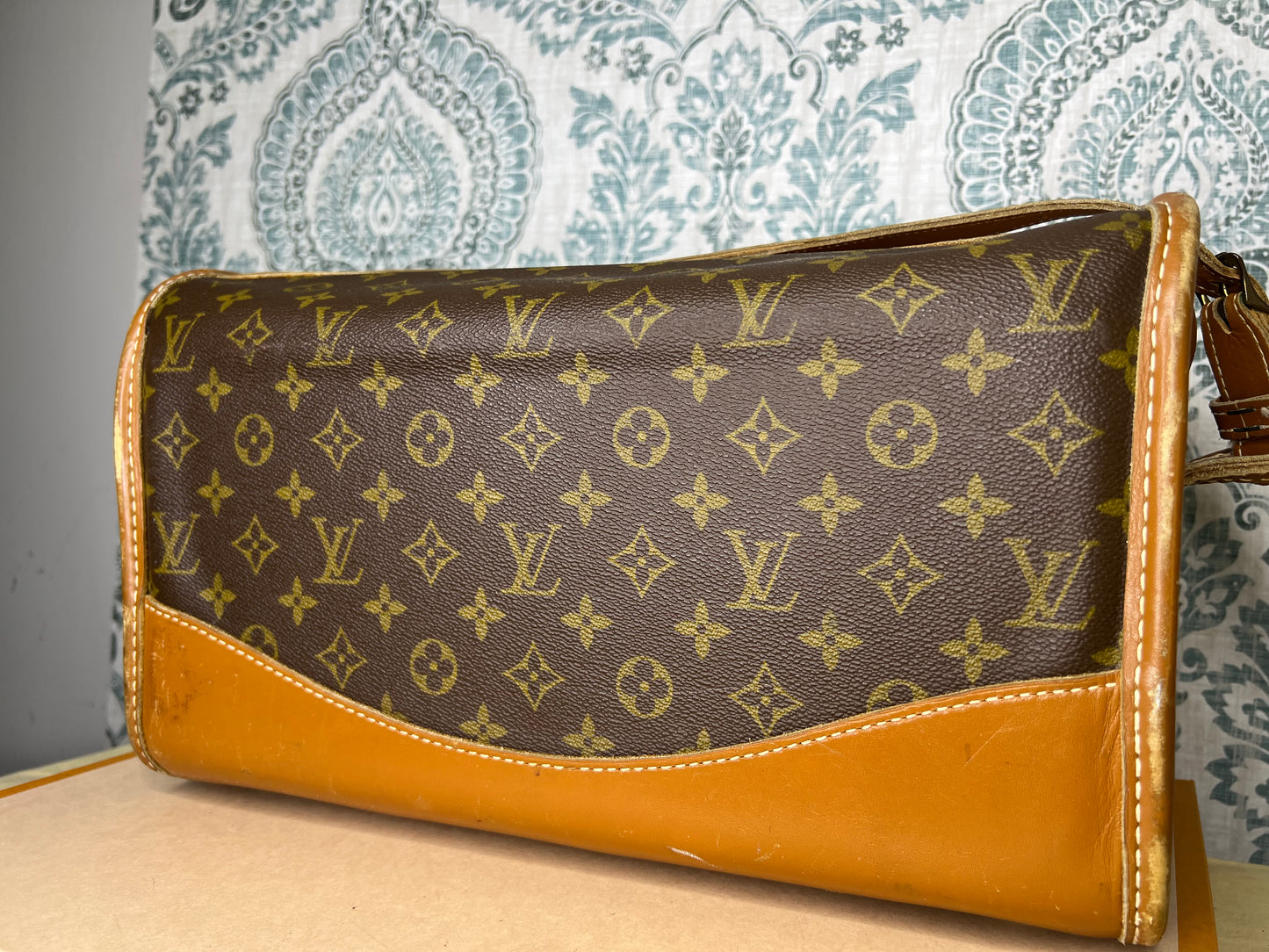 Louis Vuitton French Company Vintage Train Case / Cosmetic Case