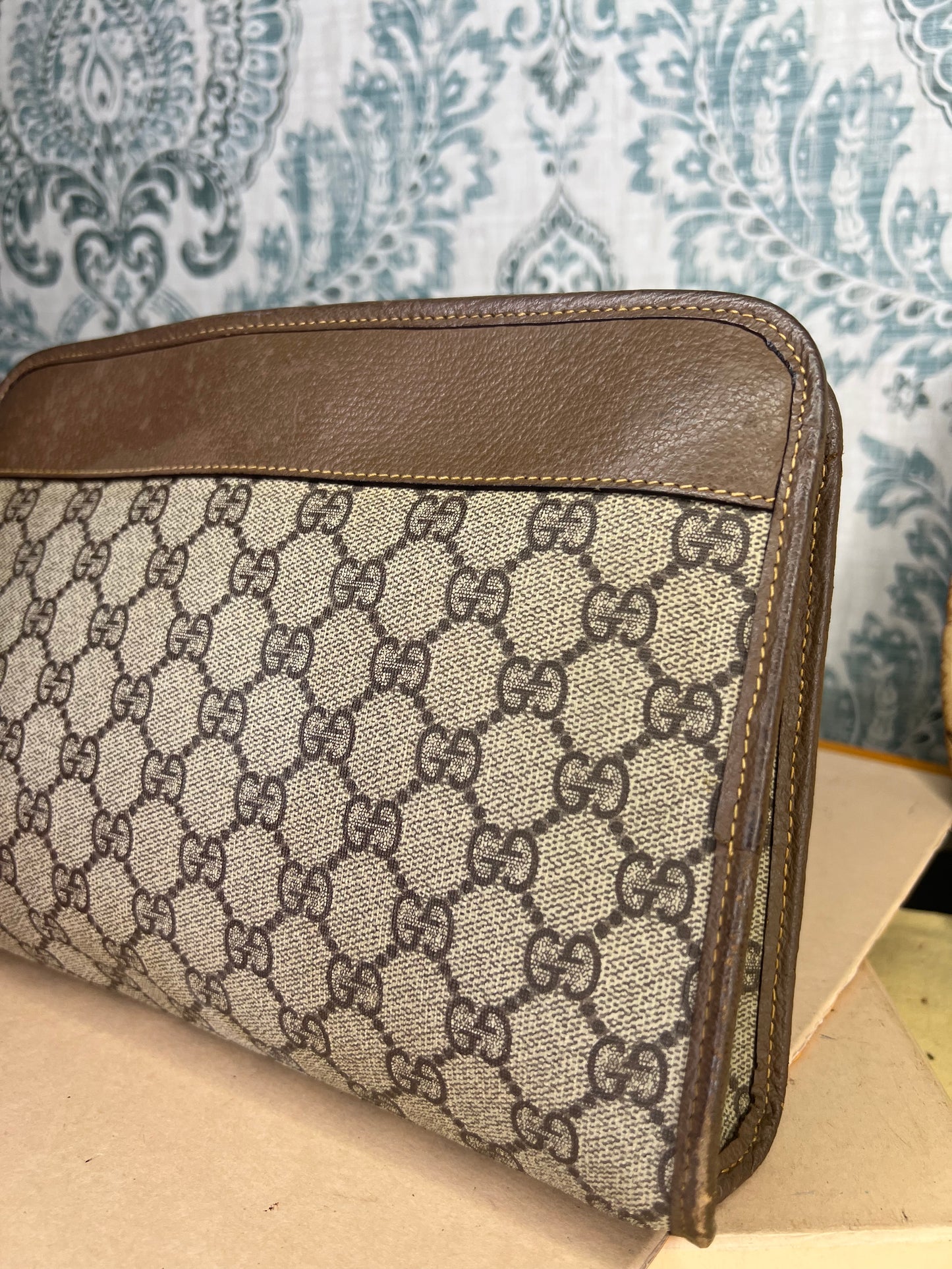 Gucci Vintage Brown Clutch