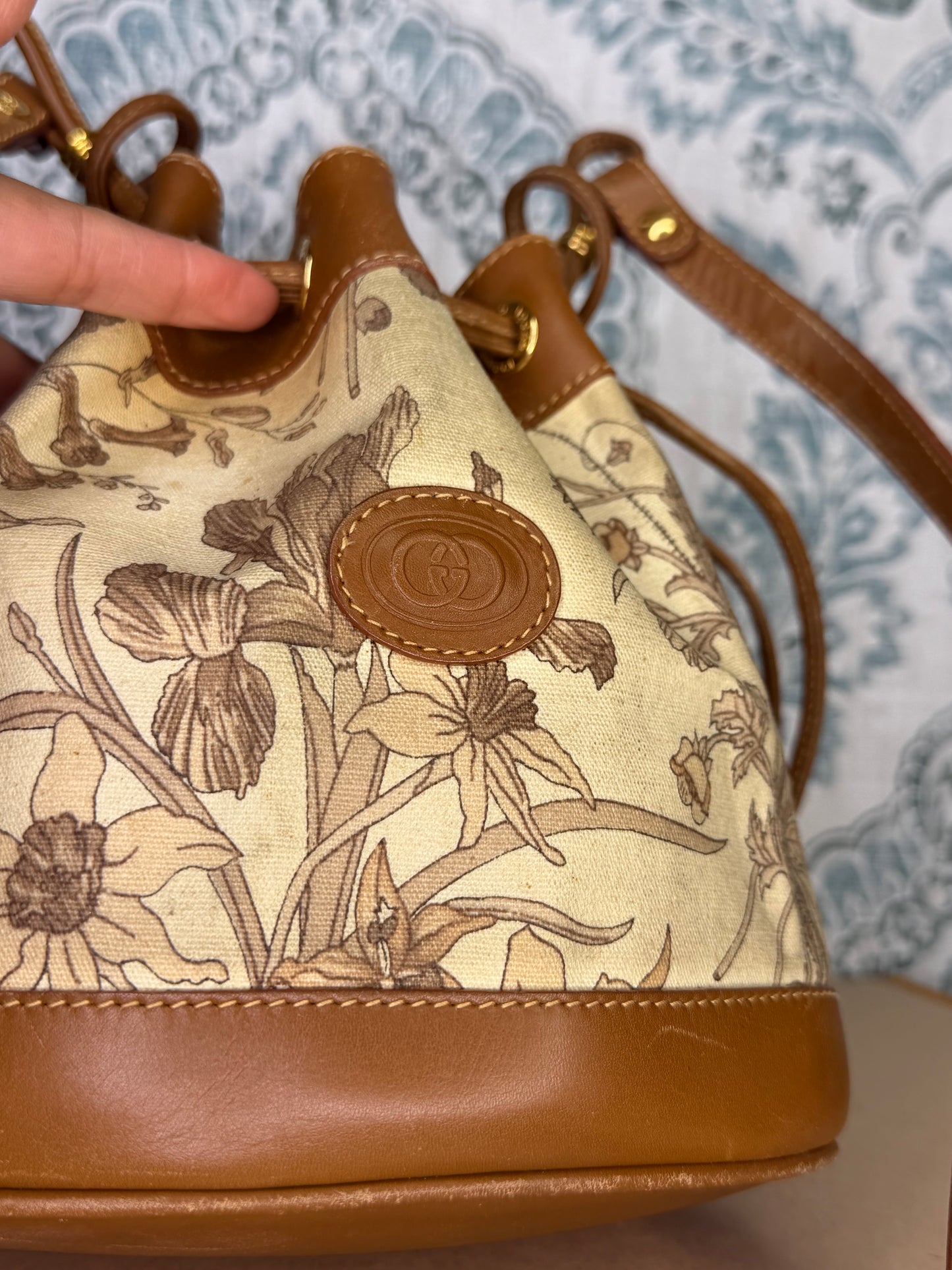 Gucci Floral Bucket Bag
