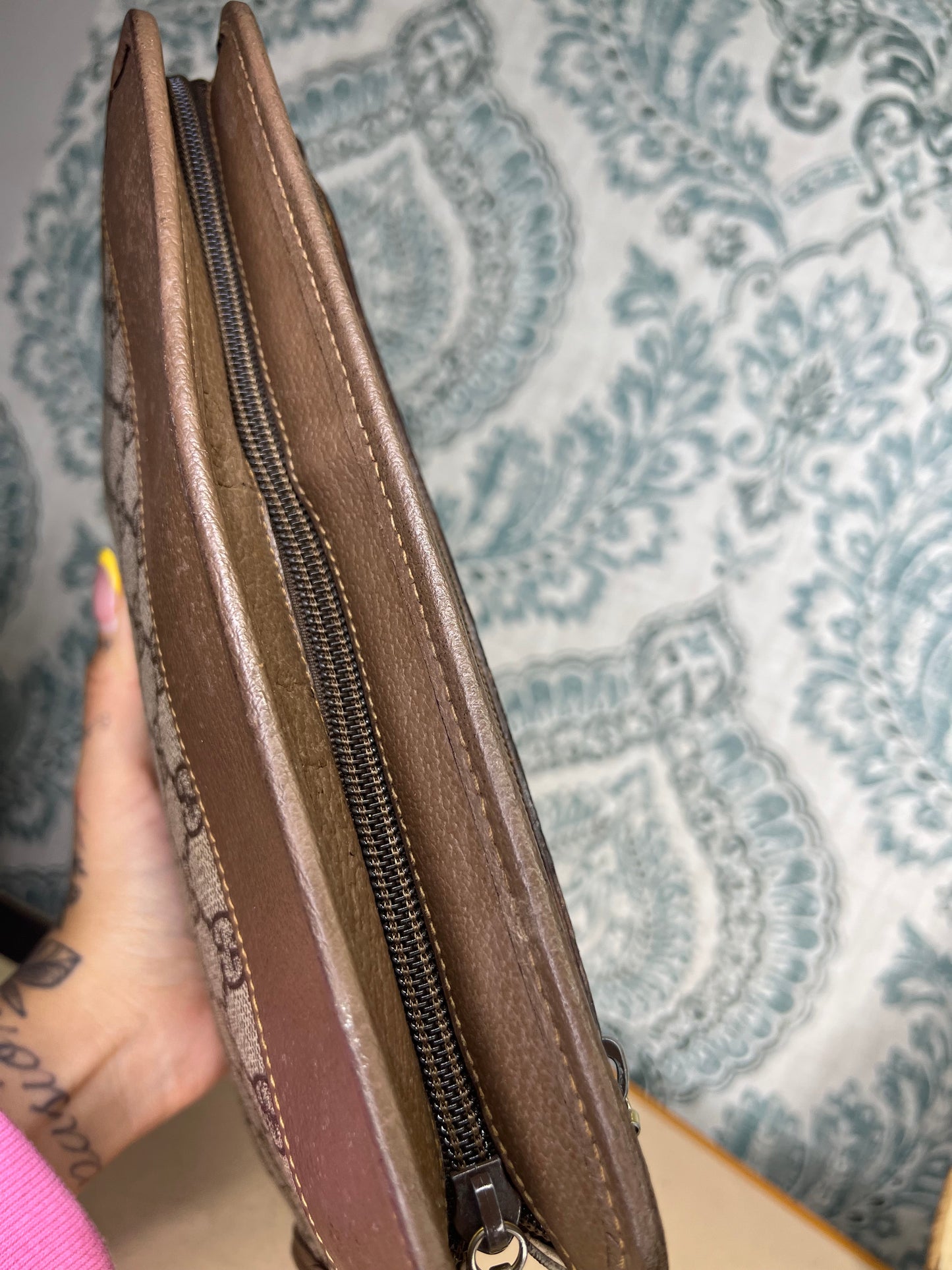 Gucci Vintage Brown Clutch