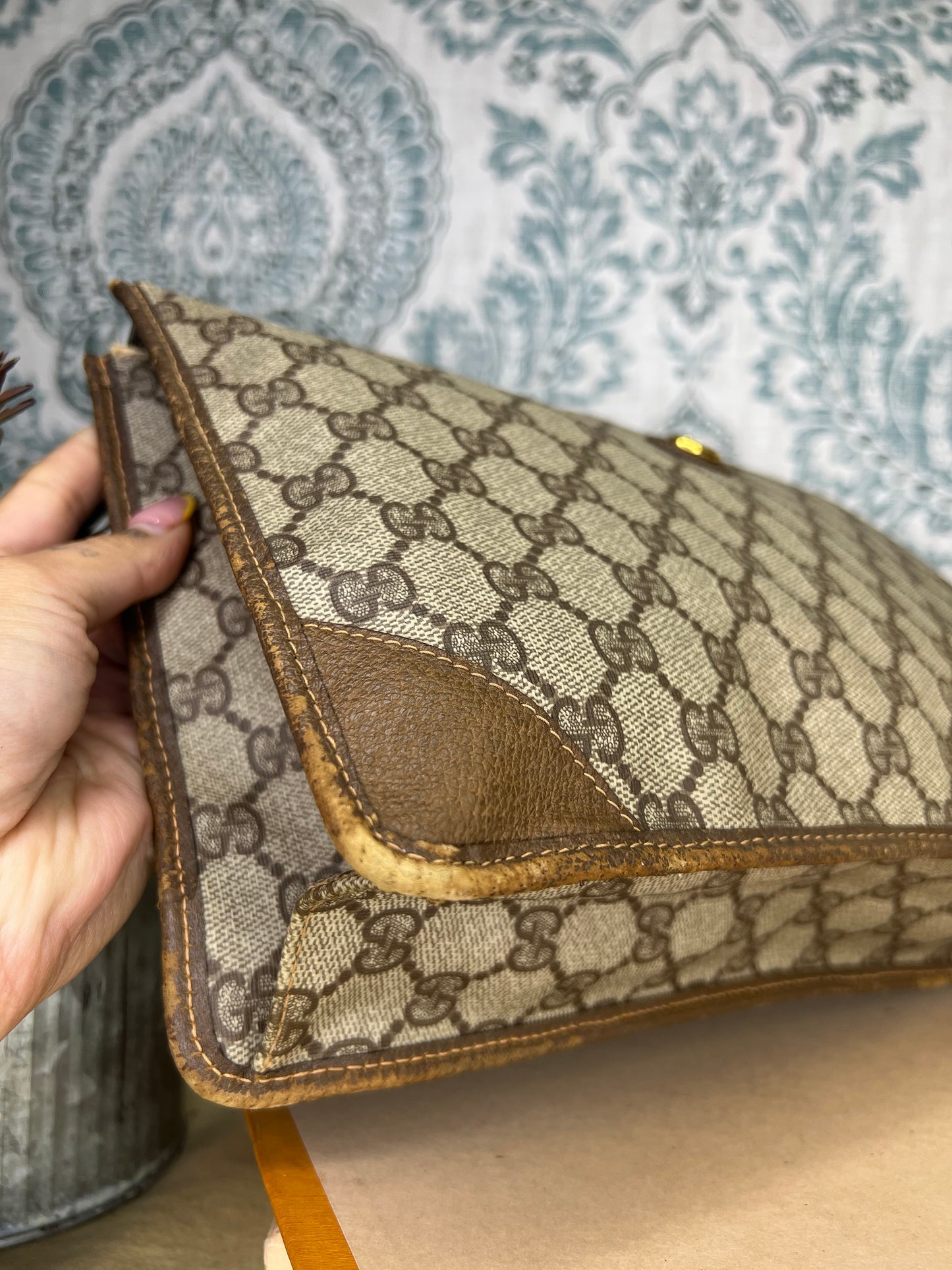 Gucci Brown Vintage Clutch