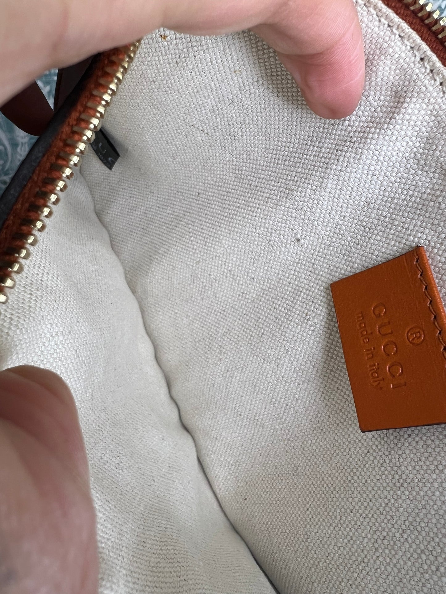 Gucci Diamante Orange Medium Tote with Pouch
