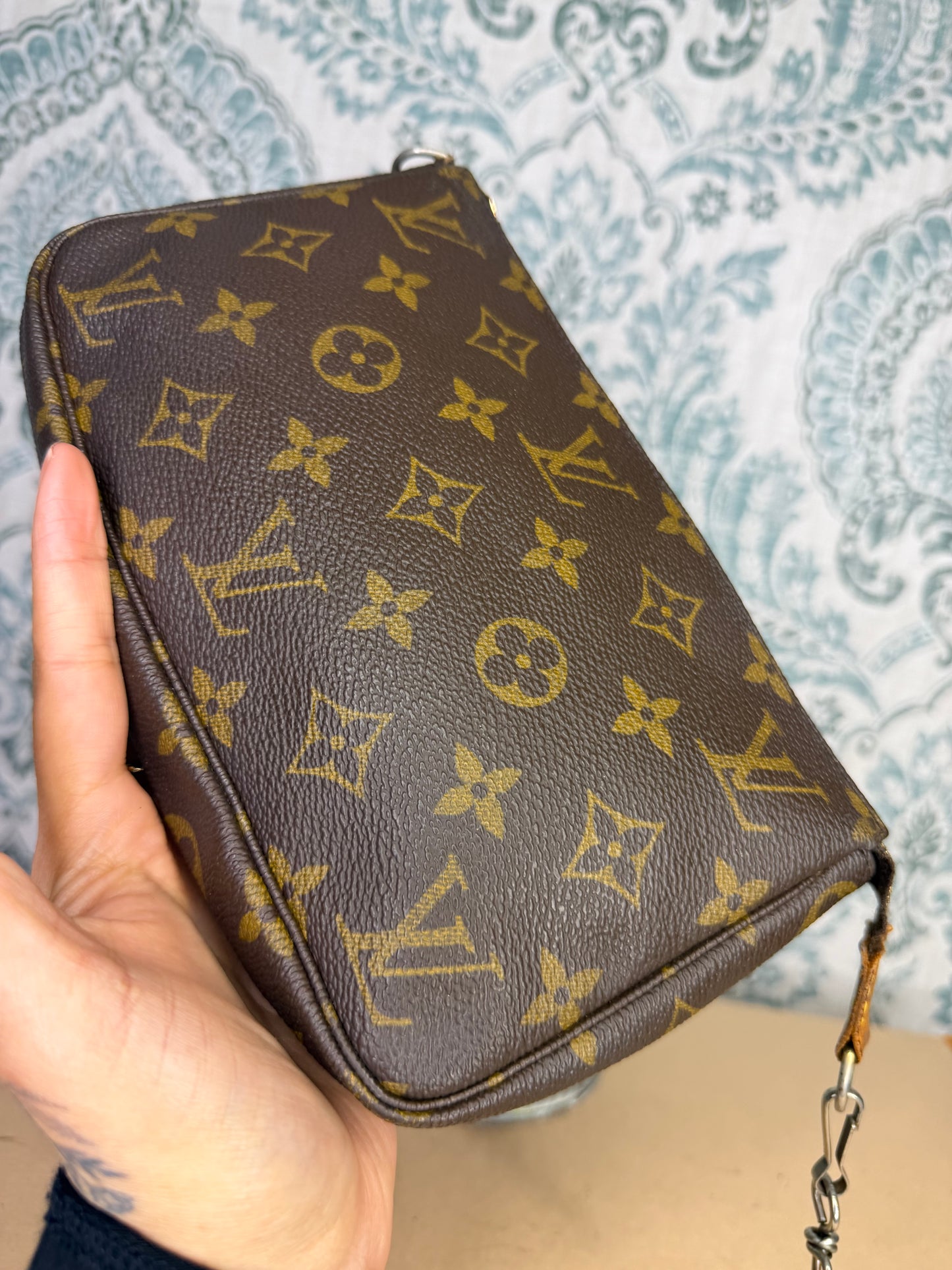 Louis Vuitton Pochette Accessories with Monogram Strap #1