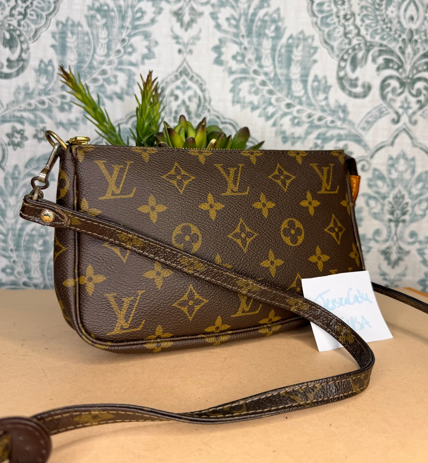 Louis Vuitton Pochette Accessories with Monogram Strap #2