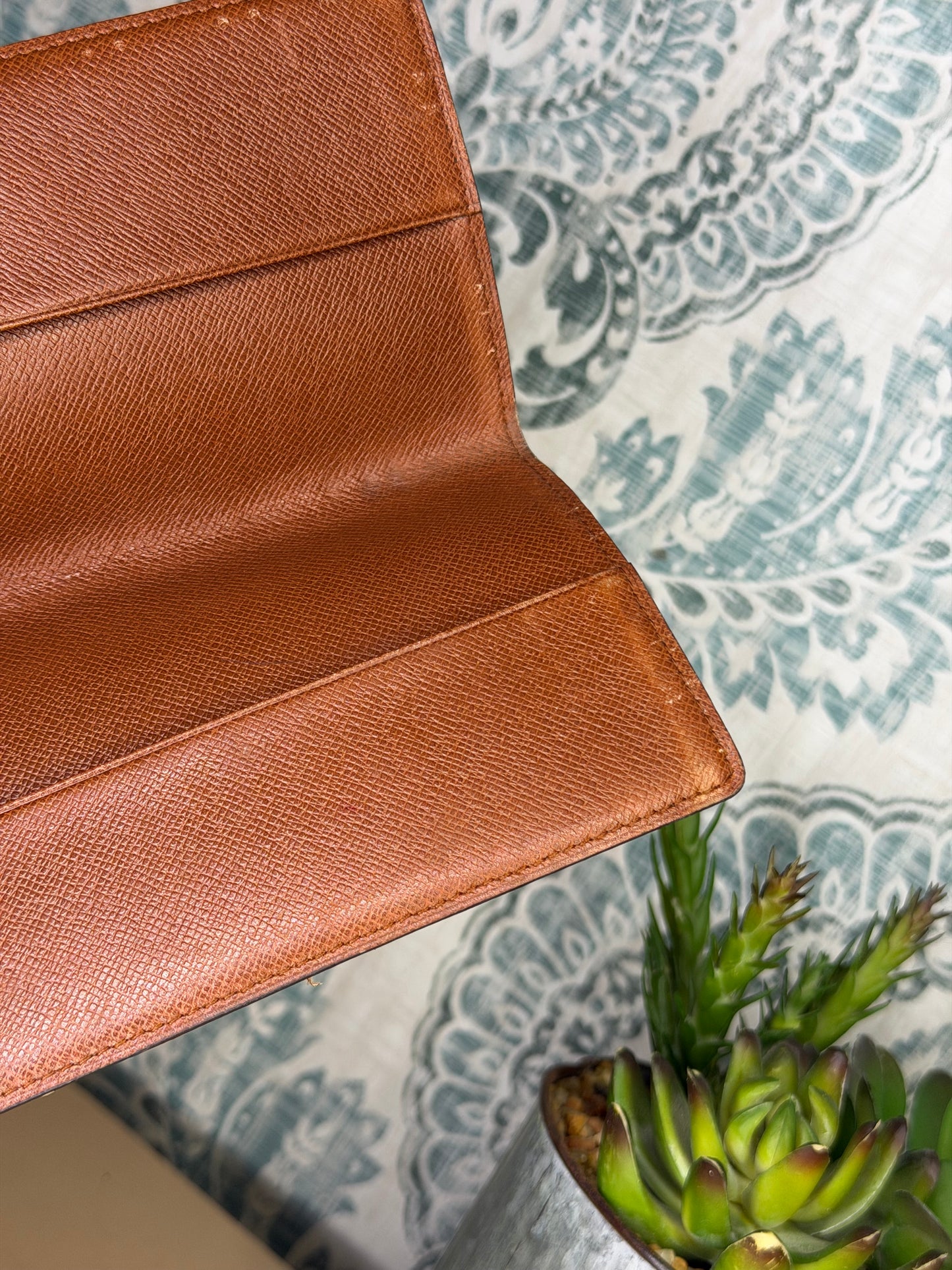 Louis Vuitton Monogram Checkbook Wallet/Cover