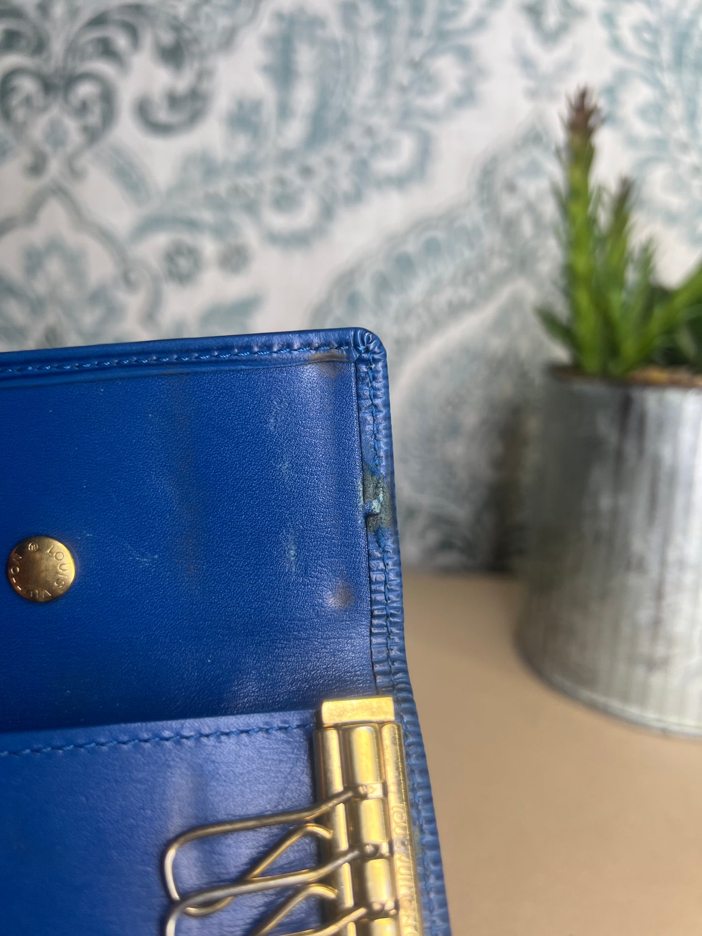 Louis Vuitton Epi Blue 4 Key Holder #2