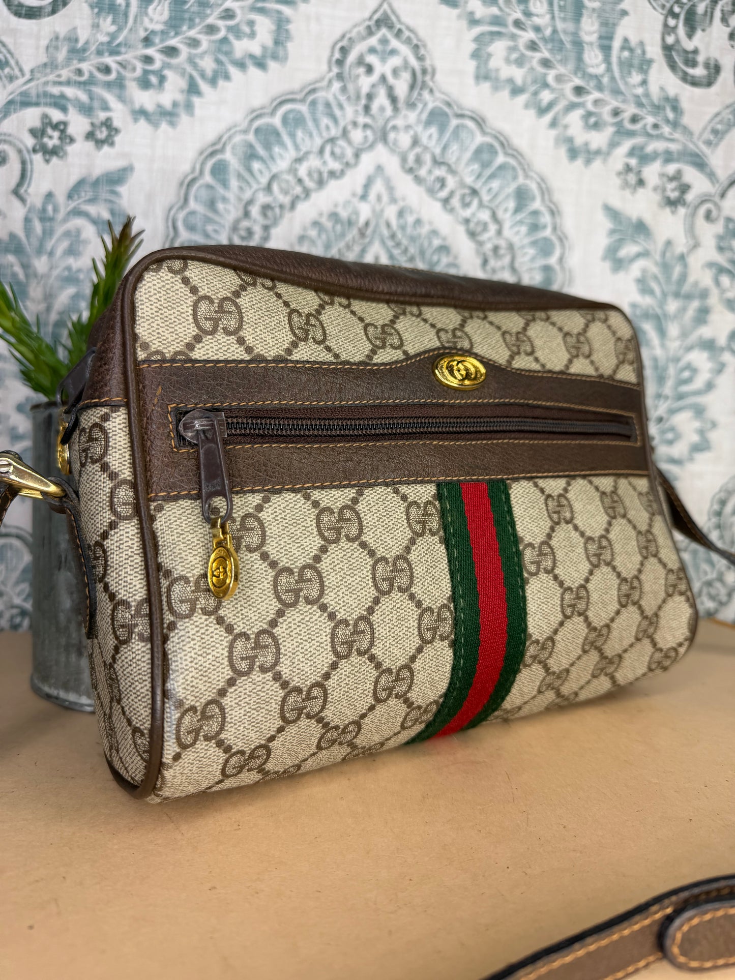 Gucci Vintage Supreme Sherry Line Purse