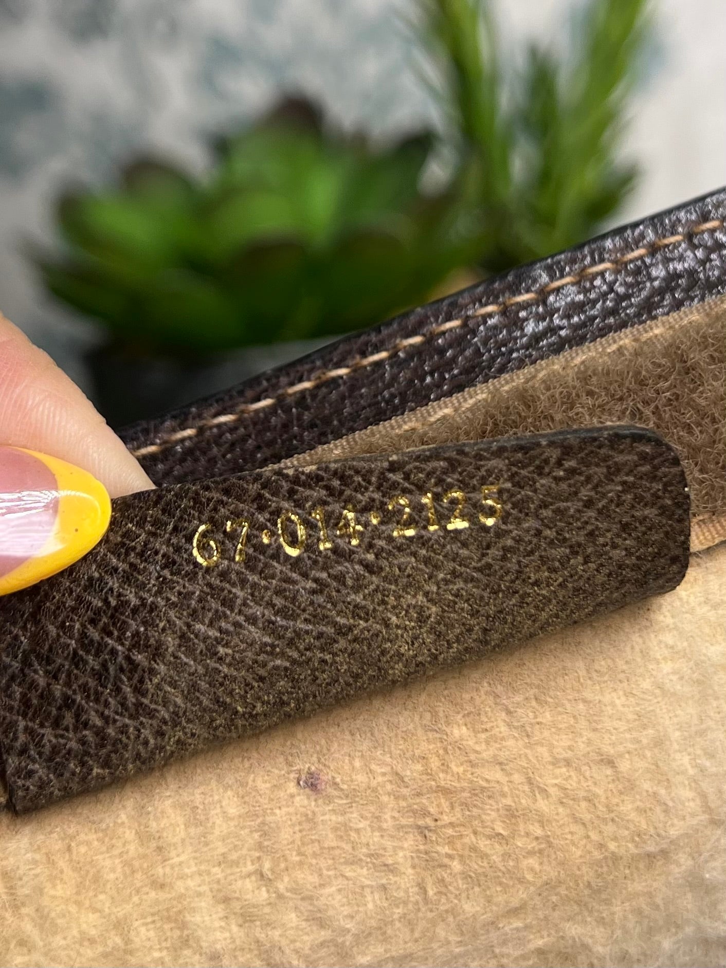 GG Supreme Brown Sherry Line Clutch