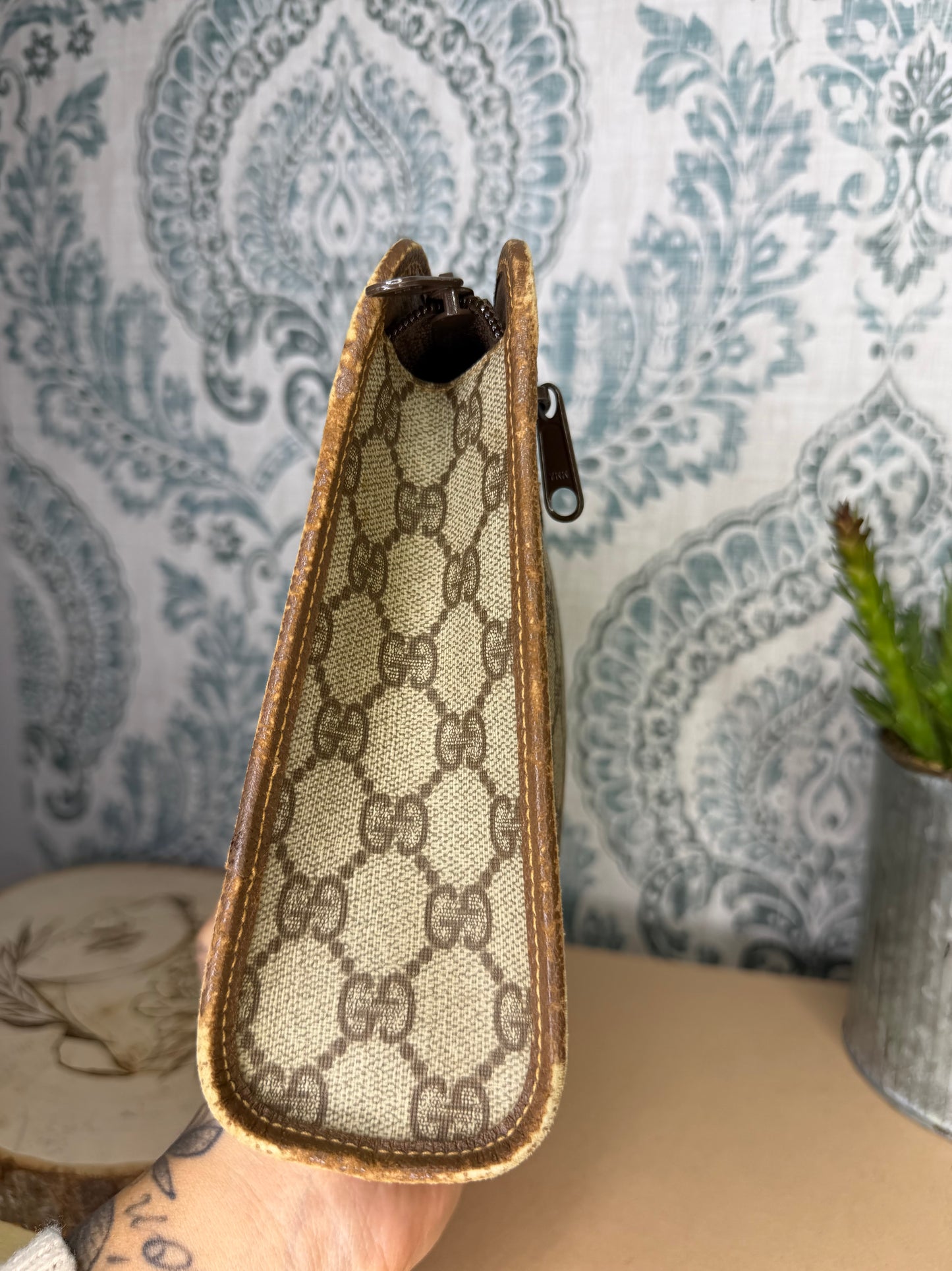 Gucci Supreme Brown Clutch