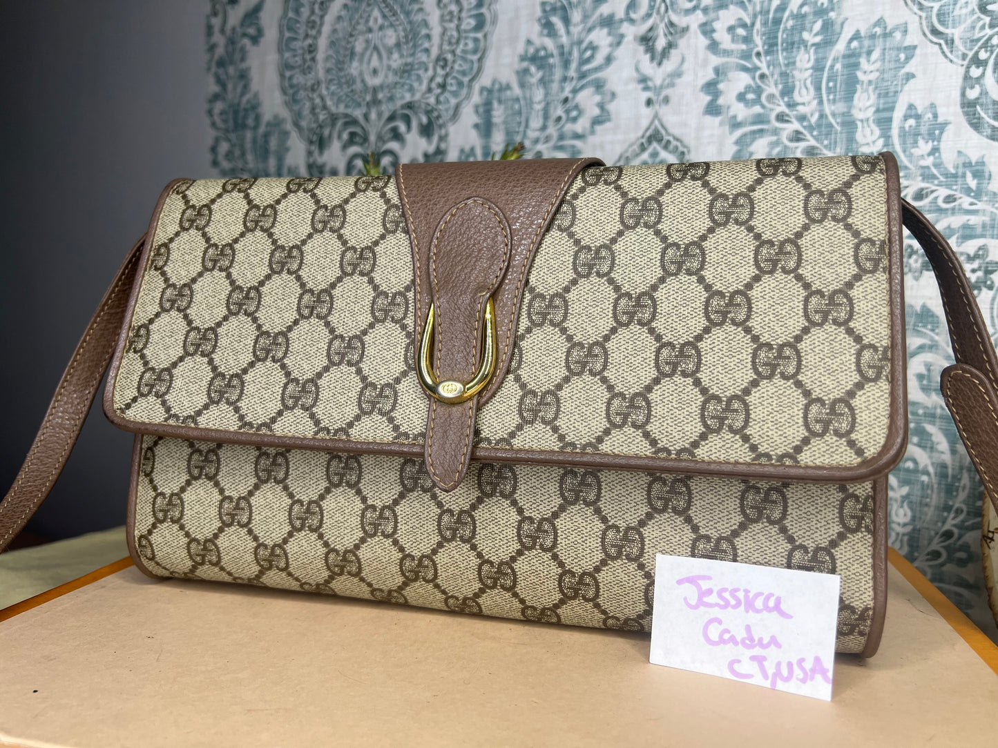 Gucci Supreme Vintage 2way Purse/Clutch