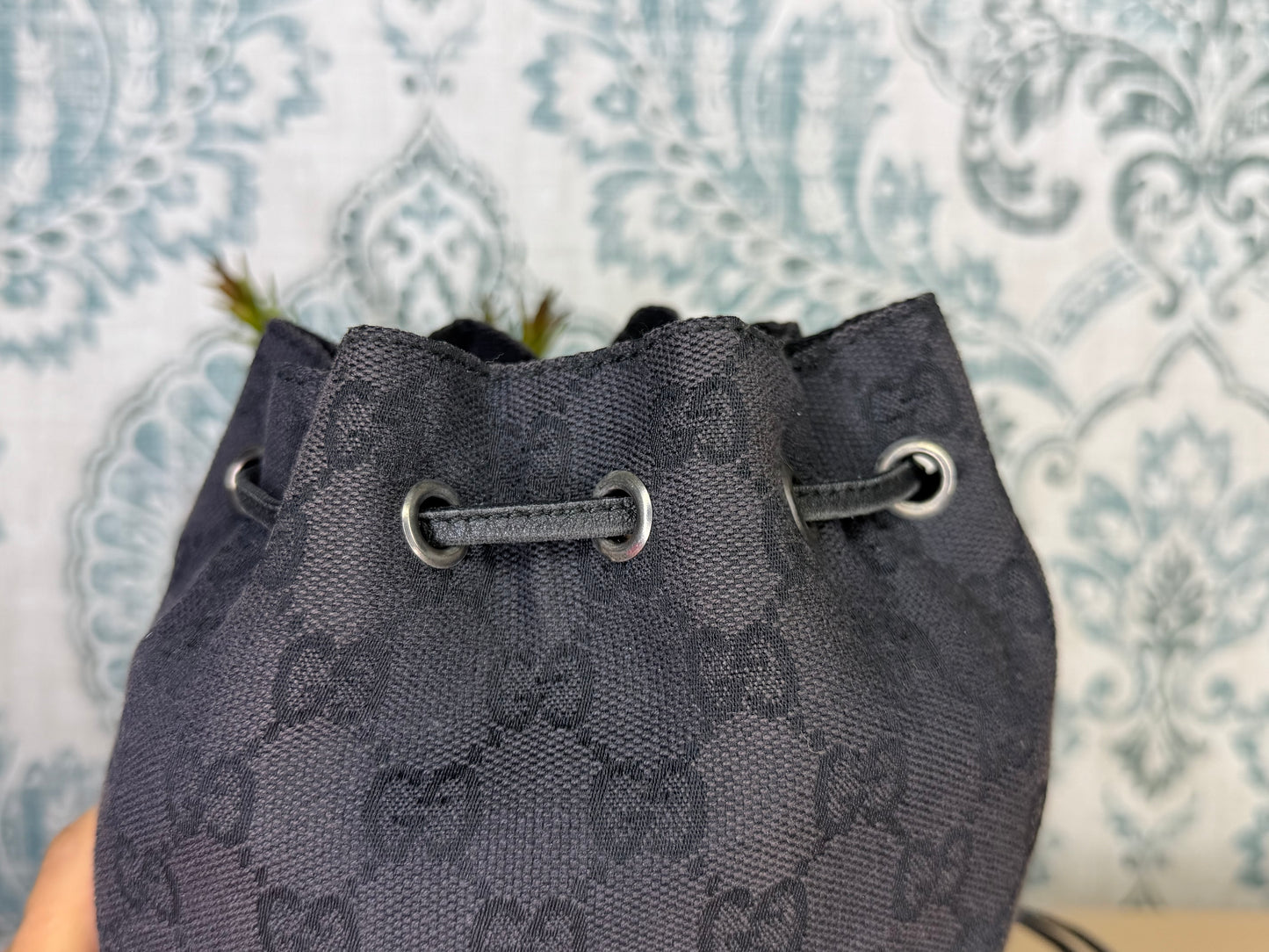 Gucci Black Drawstring Pouch