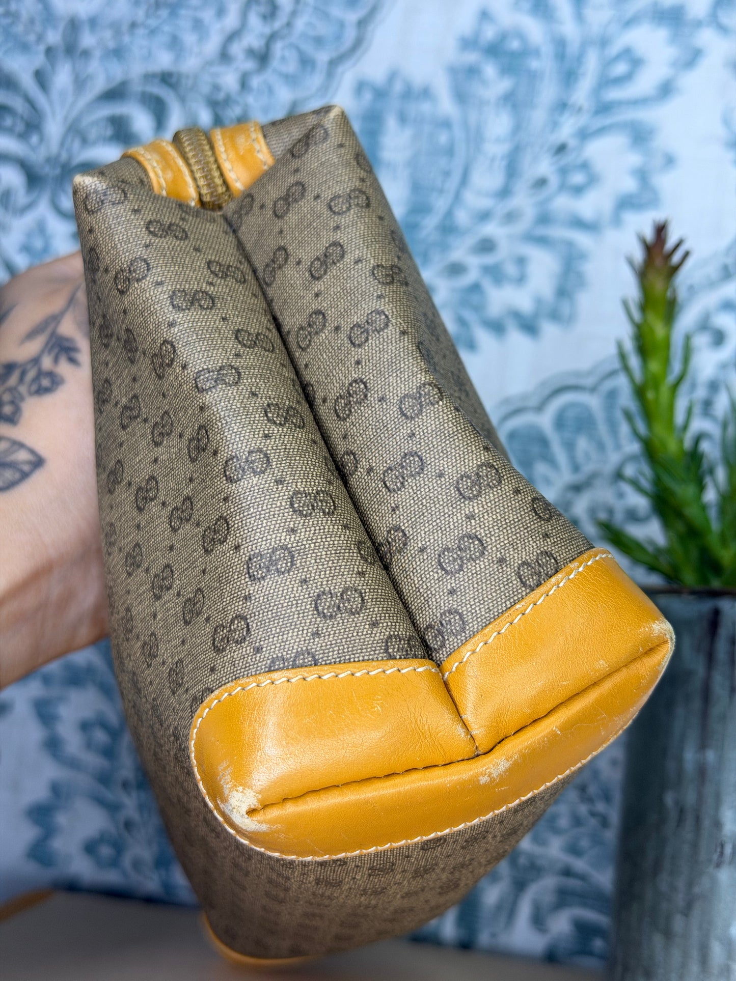 Gucci Micro GG Tan Clutch