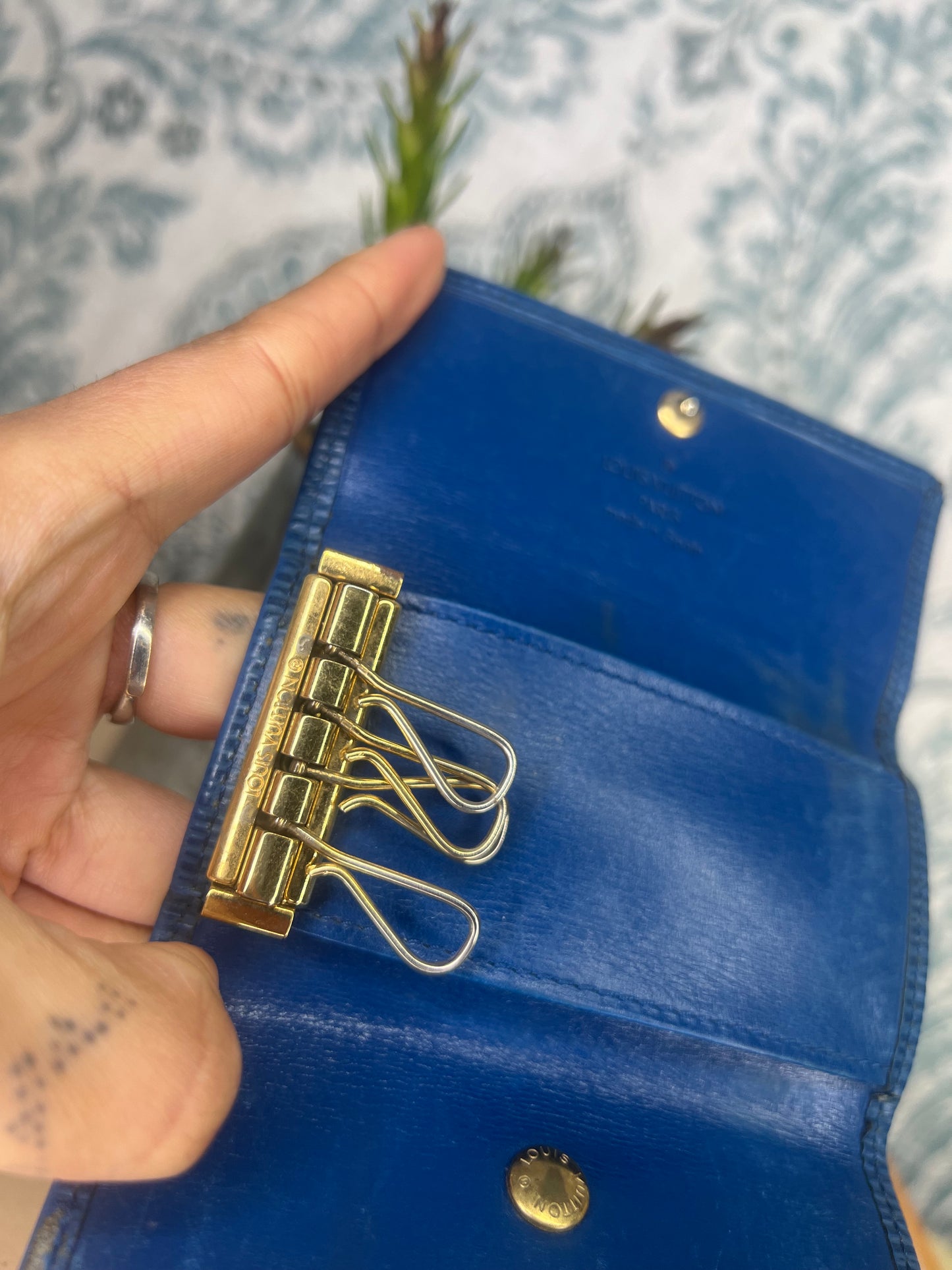 Louis Vuitton Epi Blue Key Holder #1