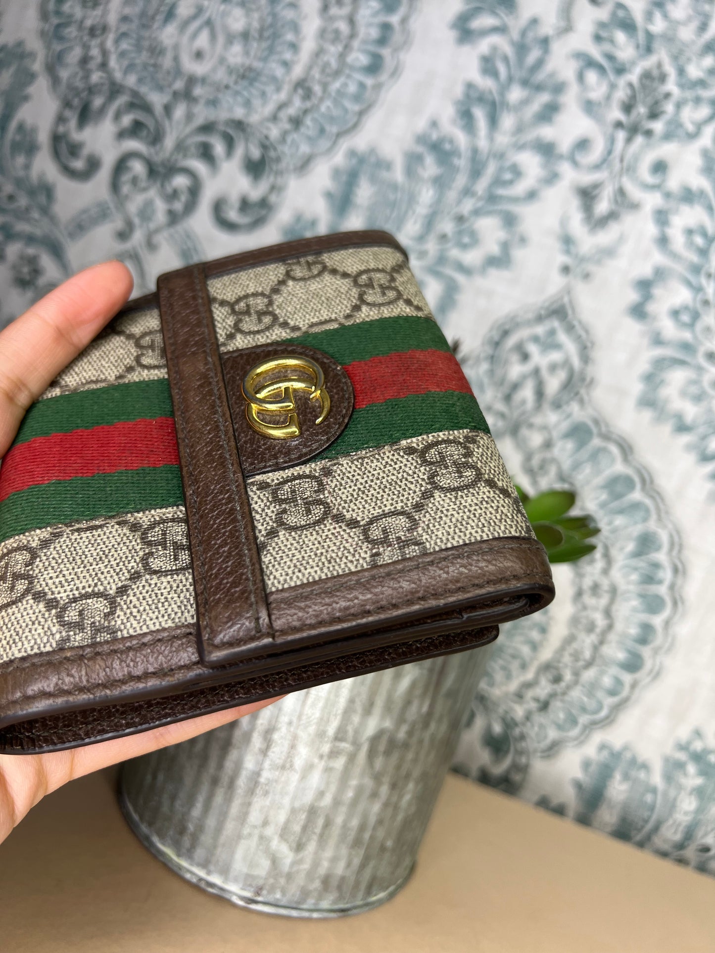 Gucci Ophidia Sherry Line Compact Wallet