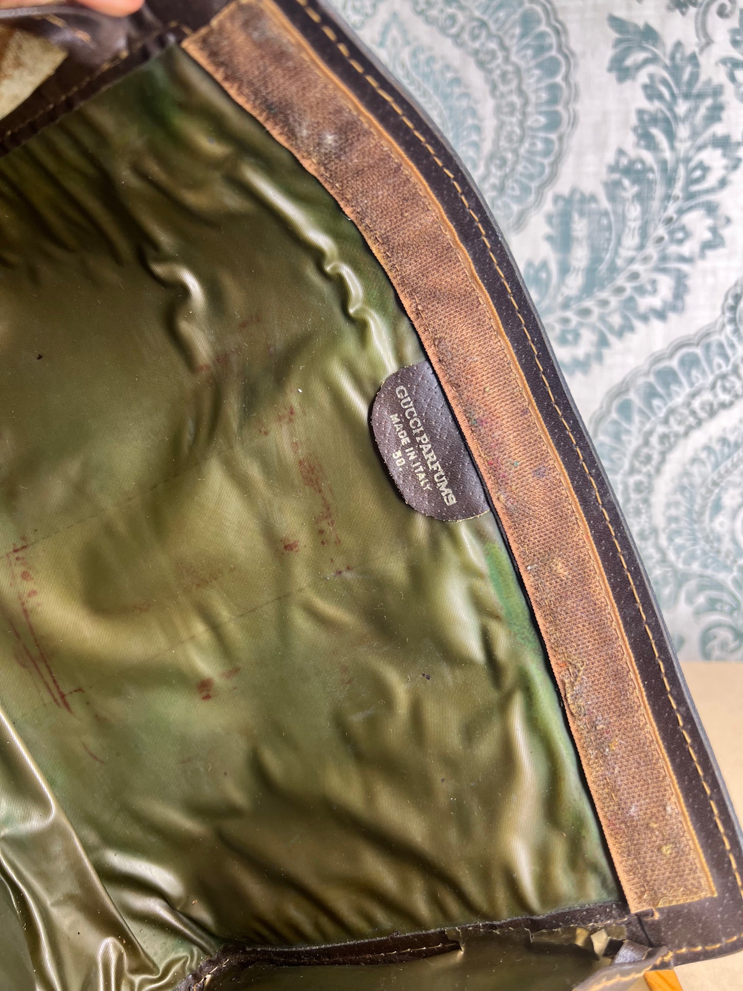 Gucci Parfum Supreme Brown Sherry Line Clutch