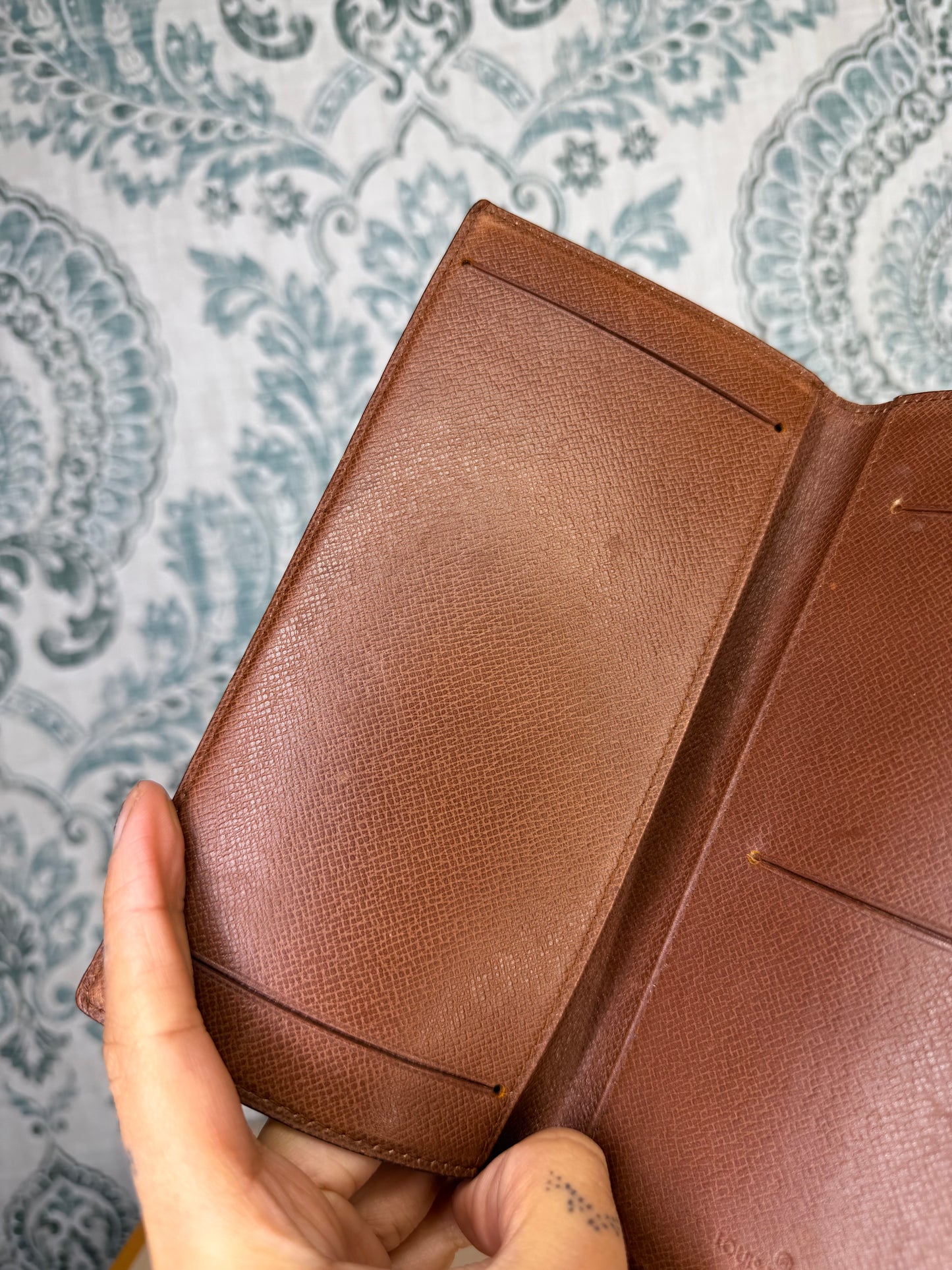 Louis Vuitton Monogram Checkbook Wallet/Cover