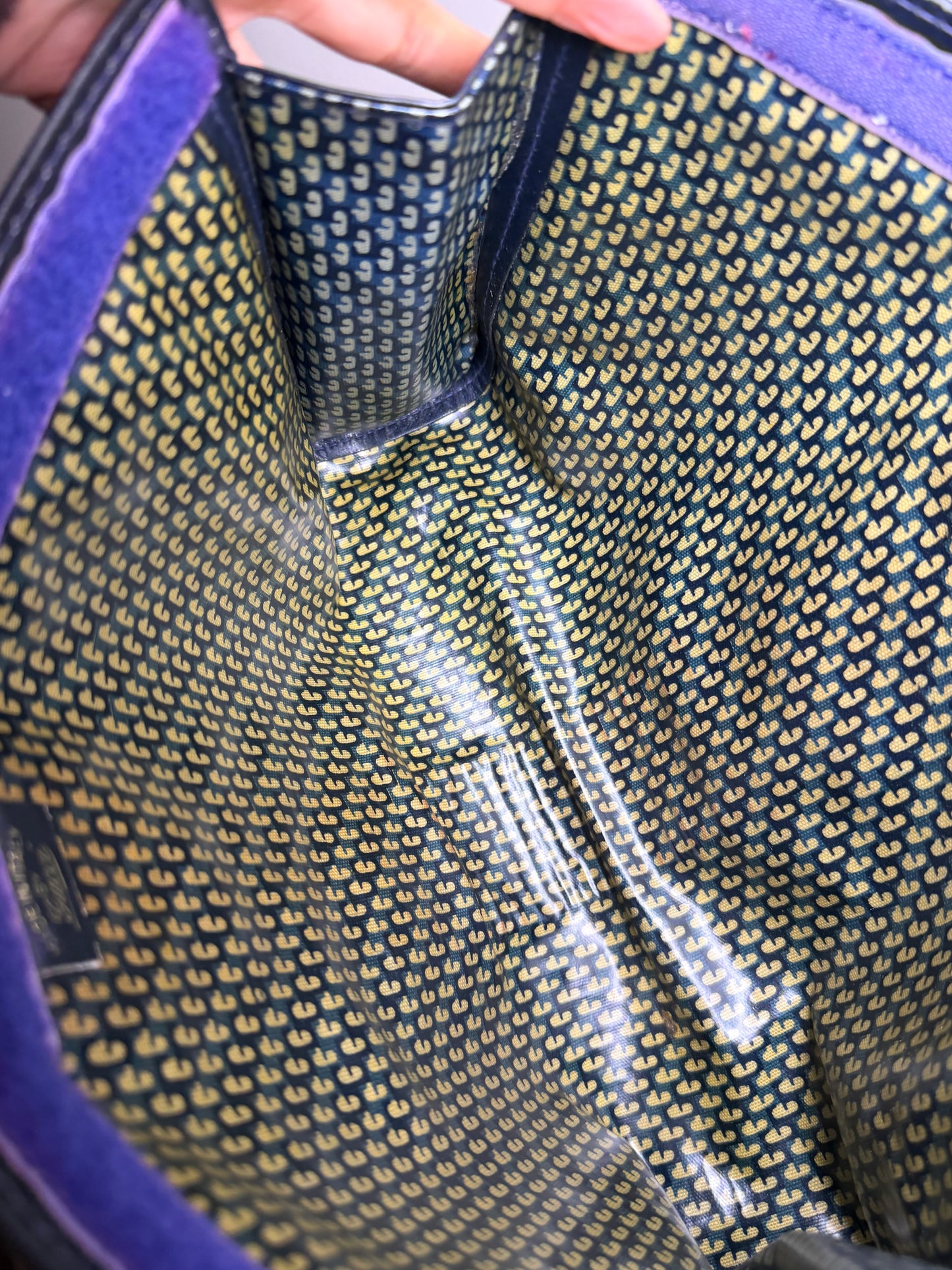 Gucci Black Suede Sherry Line Clutch