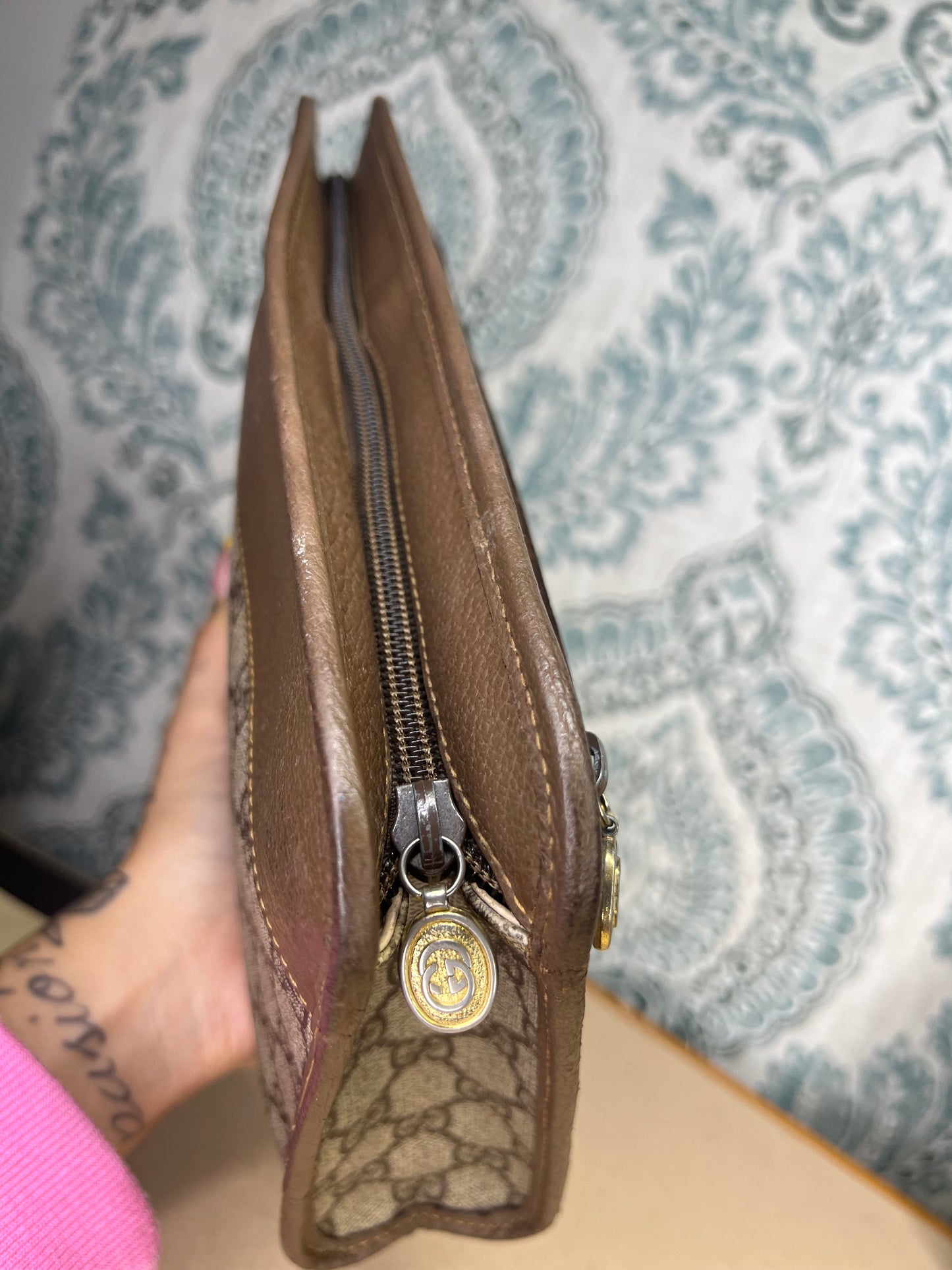 Gucci Vintage Brown Clutch