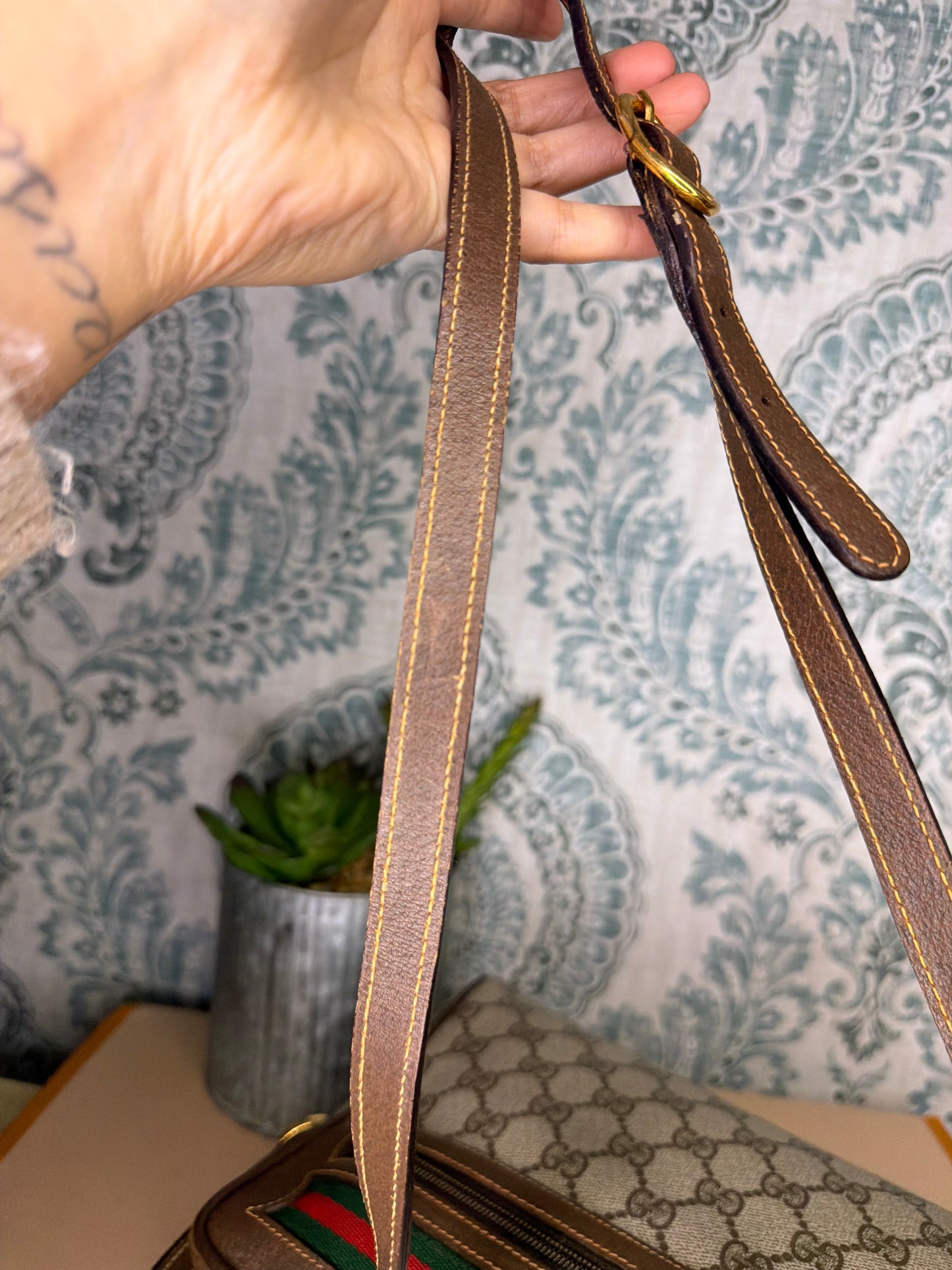 Gucci Vintage Supreme Sherry Line Purse