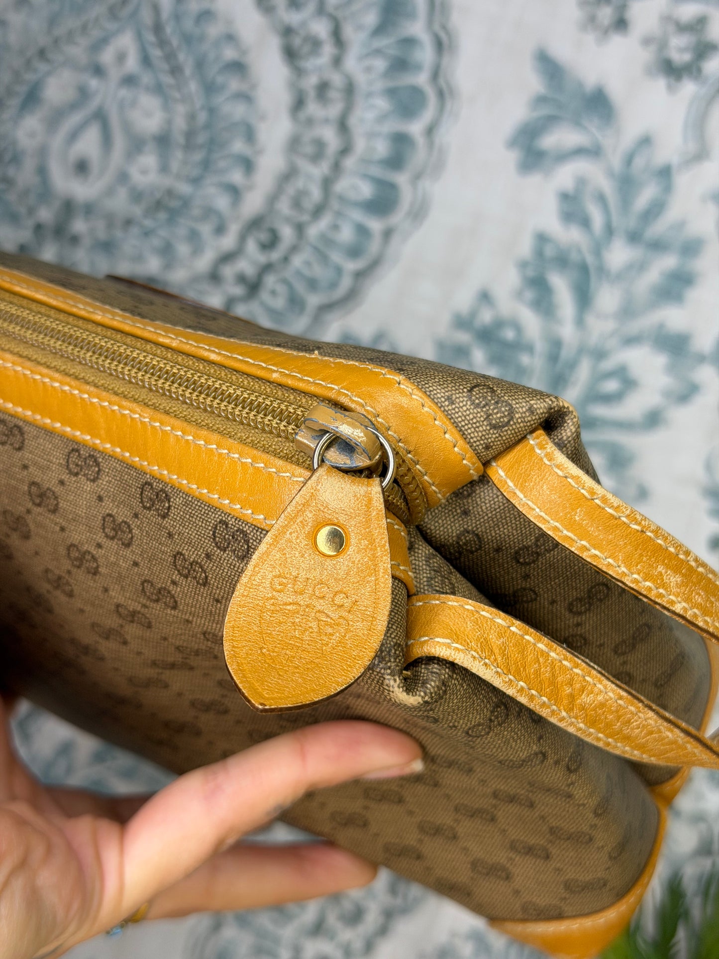 Gucci Micro GG Tan Clutch