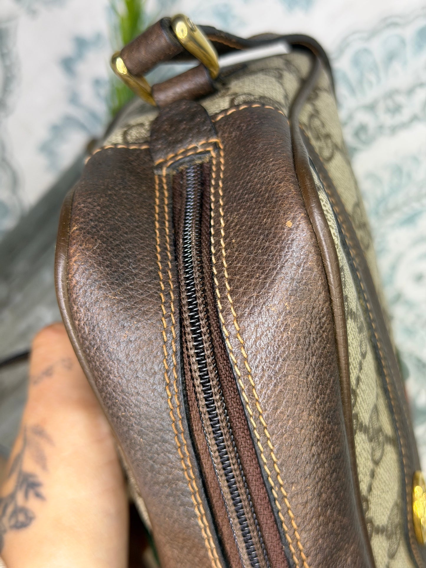Gucci Vintage Supreme Sherry Line Purse
