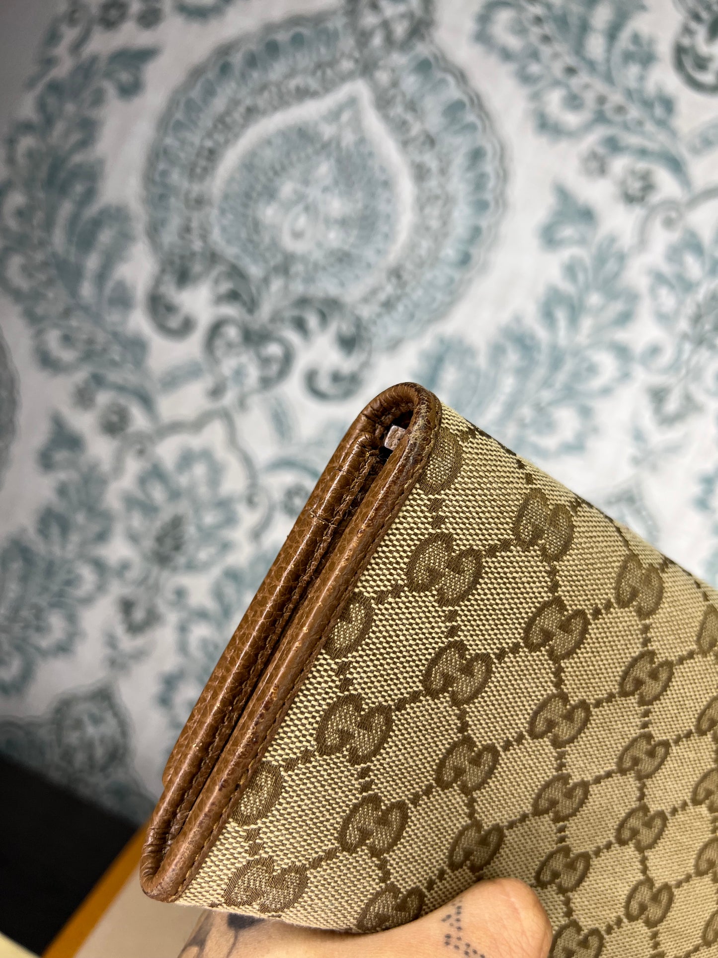 Gucci Canvas Flap Wallet