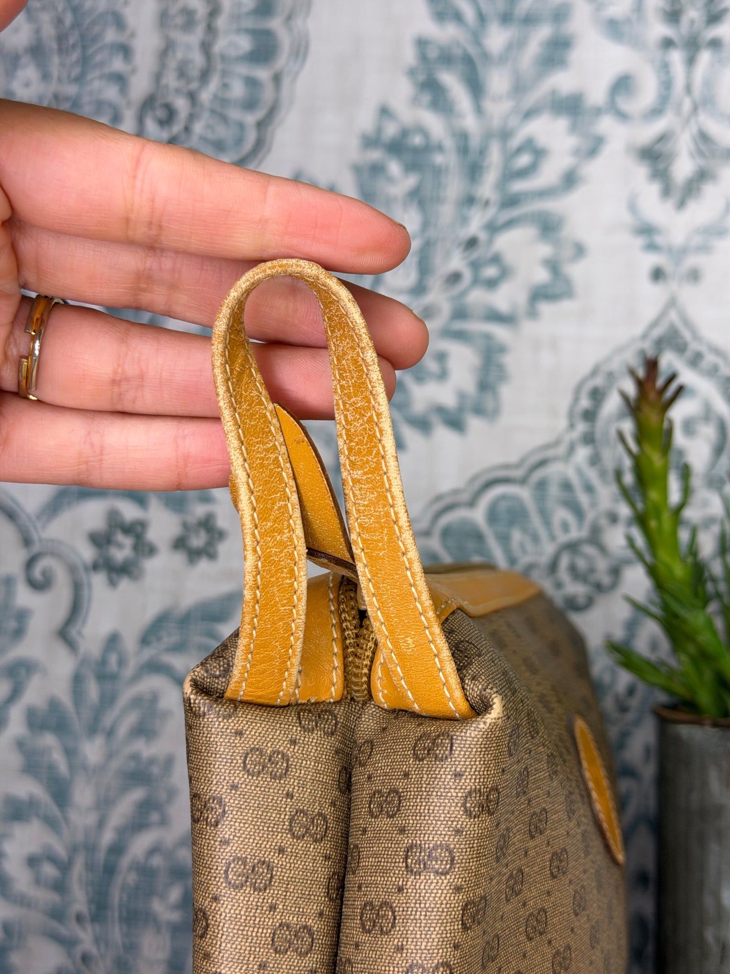Gucci Micro GG Tan Clutch
