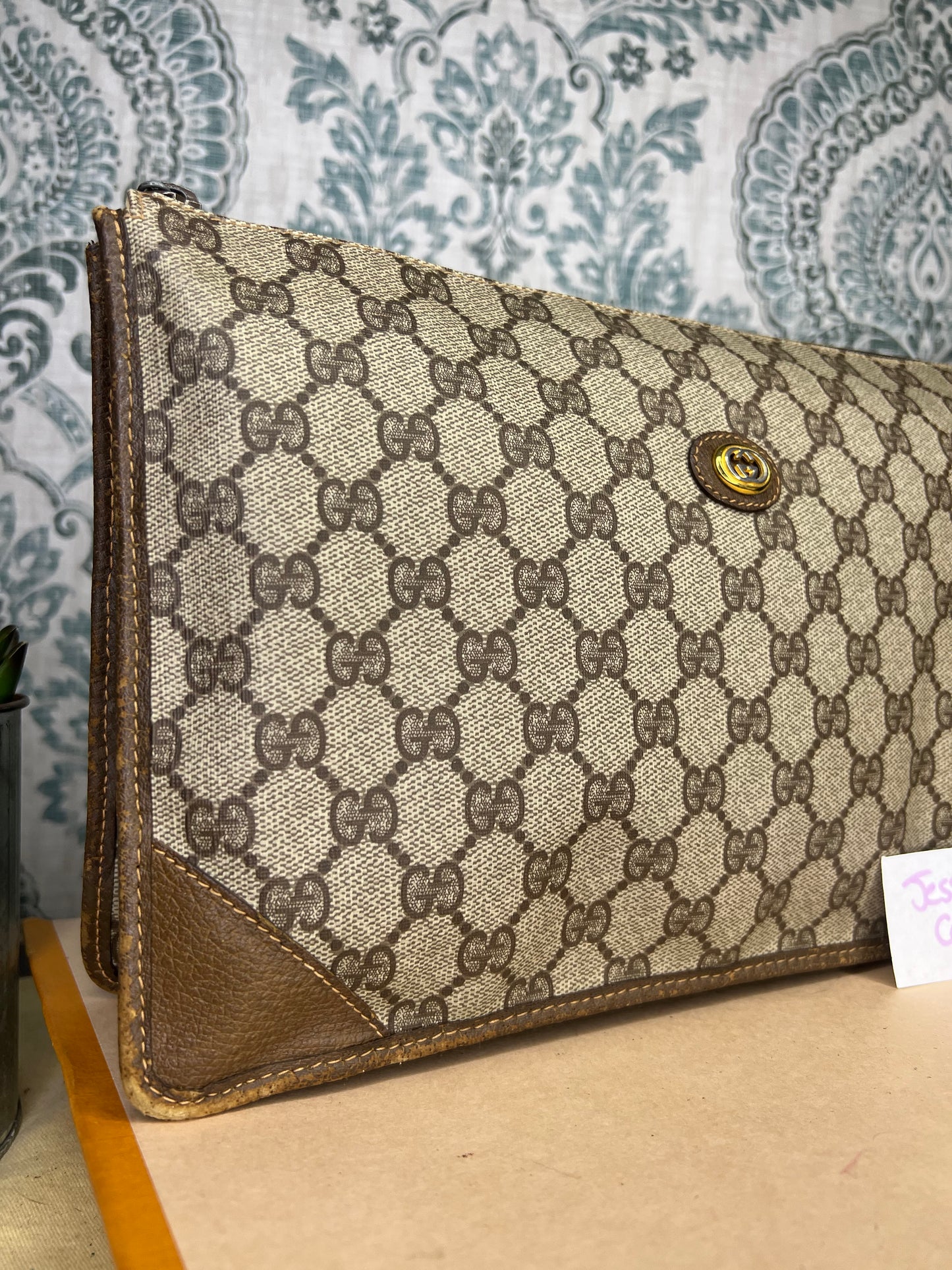 Gucci Brown Vintage Clutch