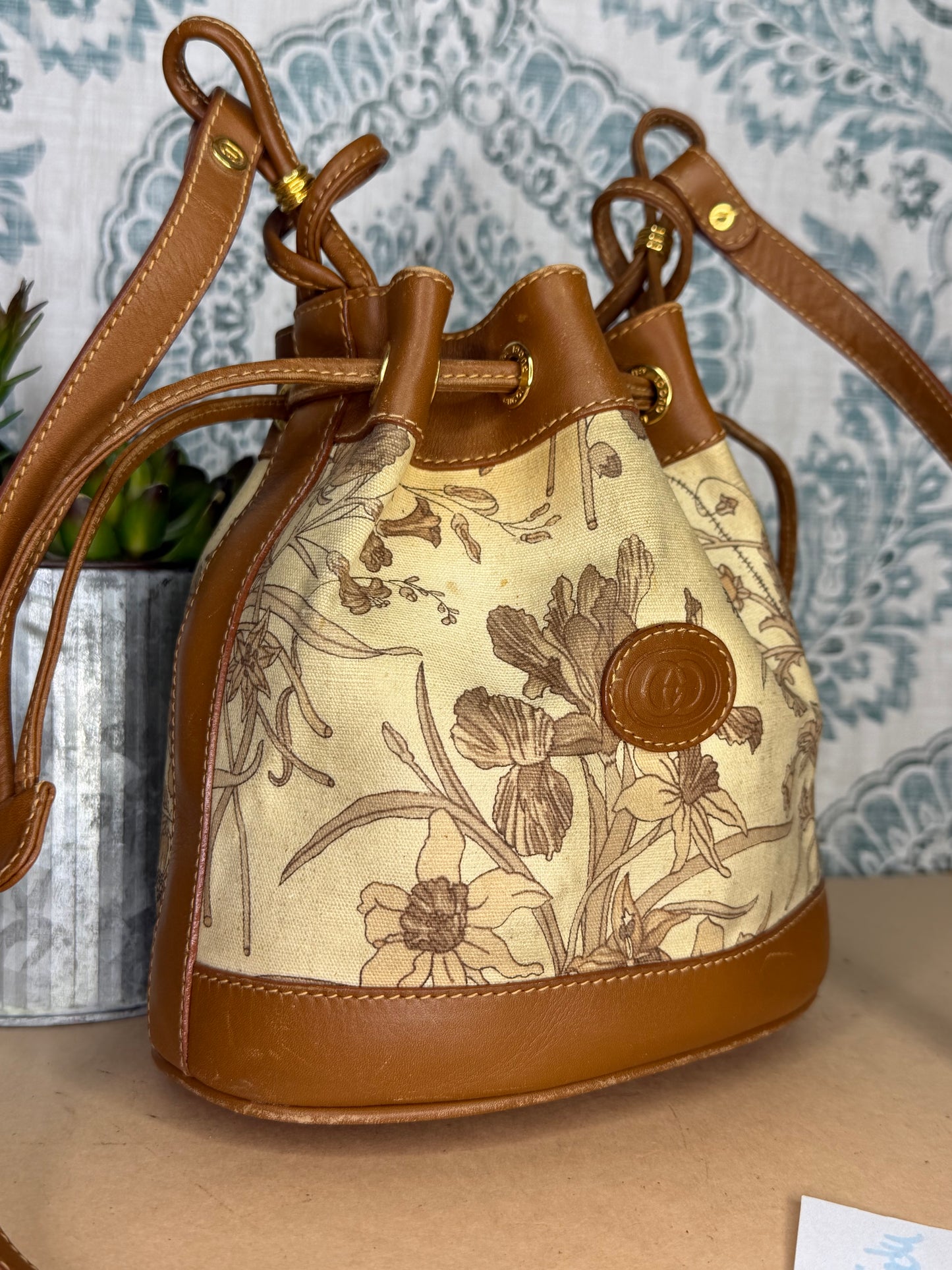 Gucci Floral Bucket Bag