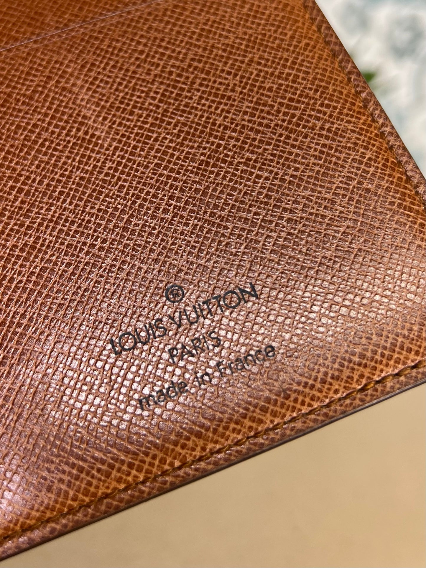 Louis Vuitton Monogram Checkbook Wallet/Cover