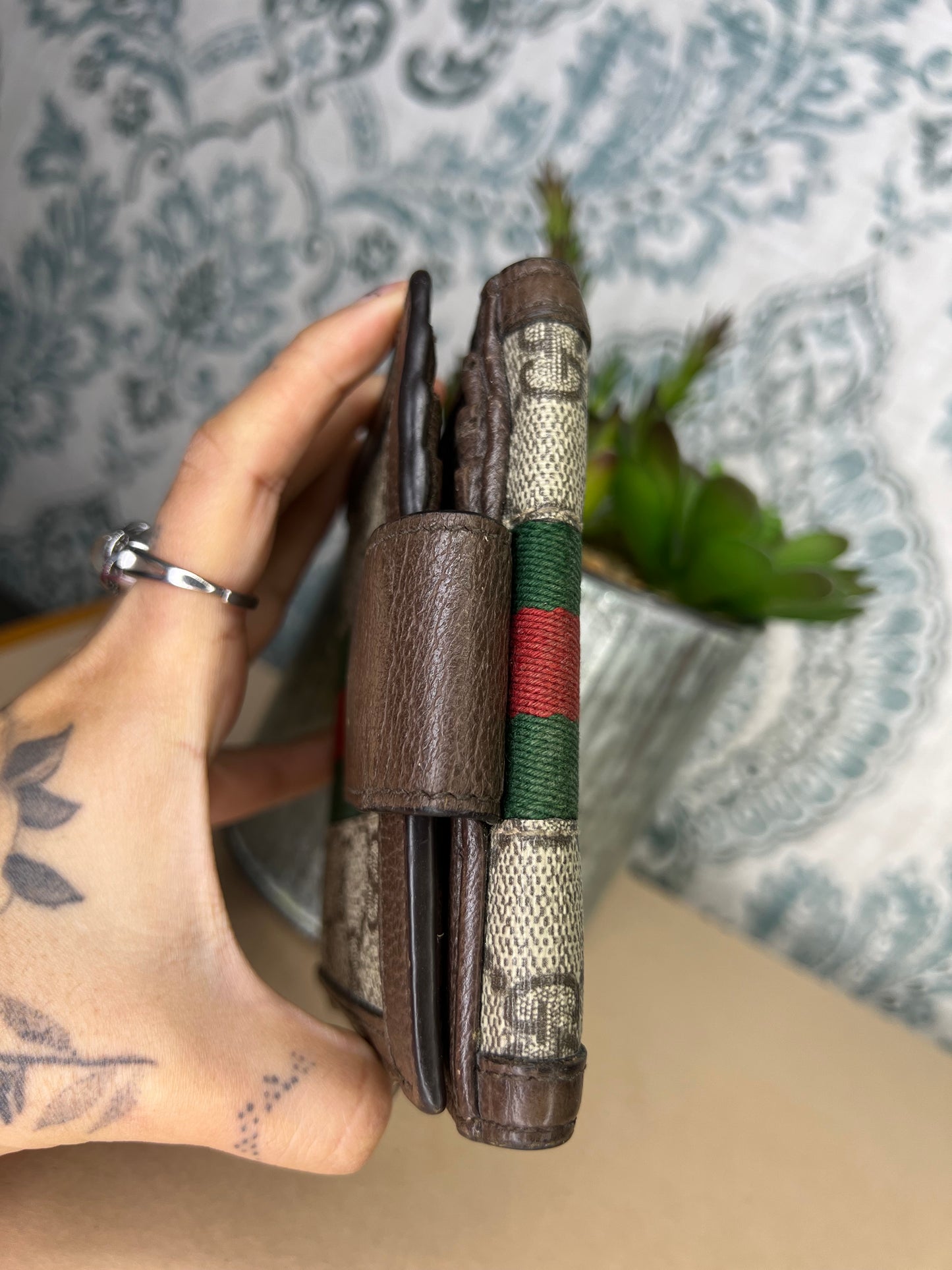 Gucci Ophidia Sherry Line Compact Wallet