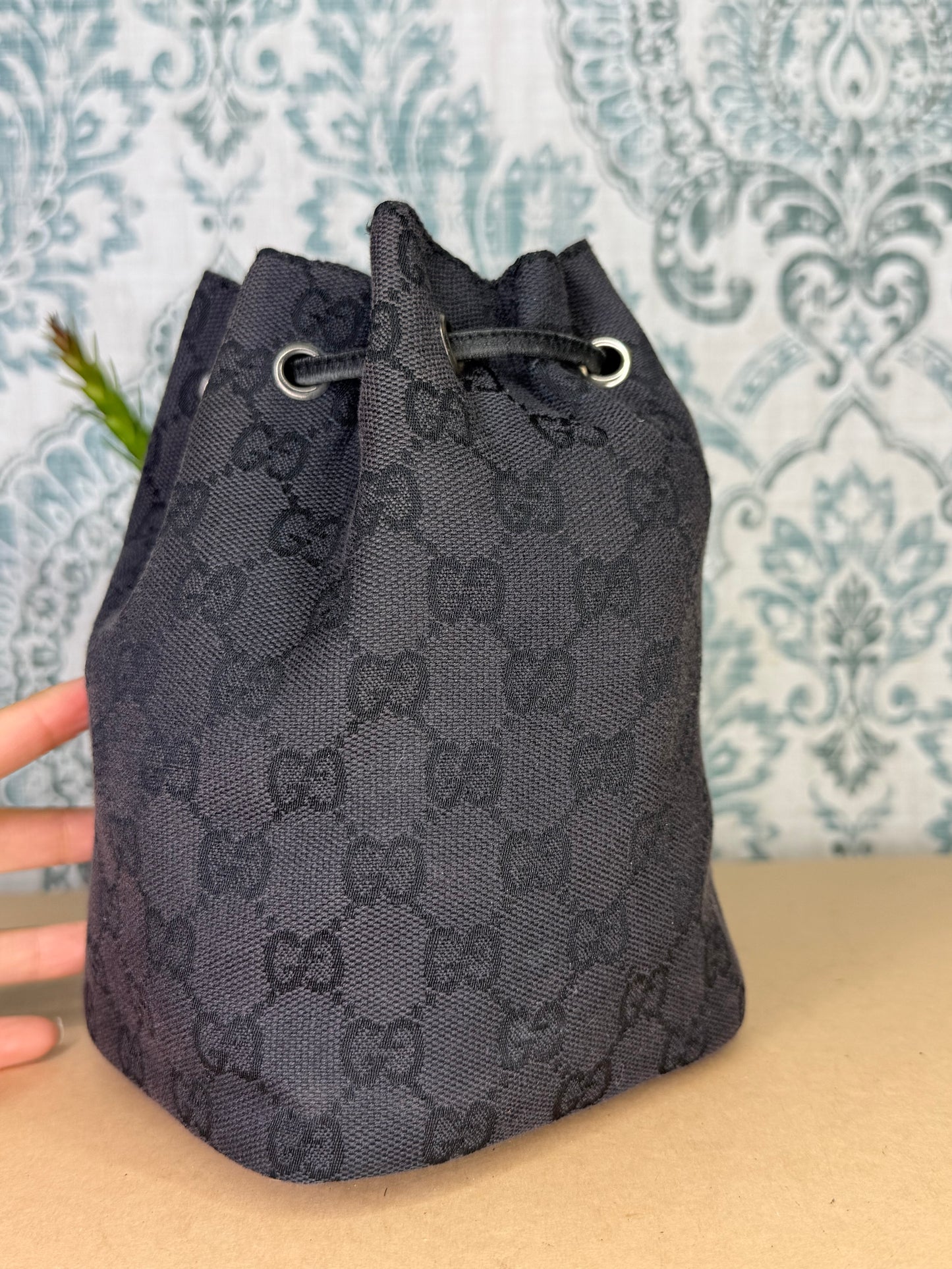 Gucci Black Drawstring Pouch
