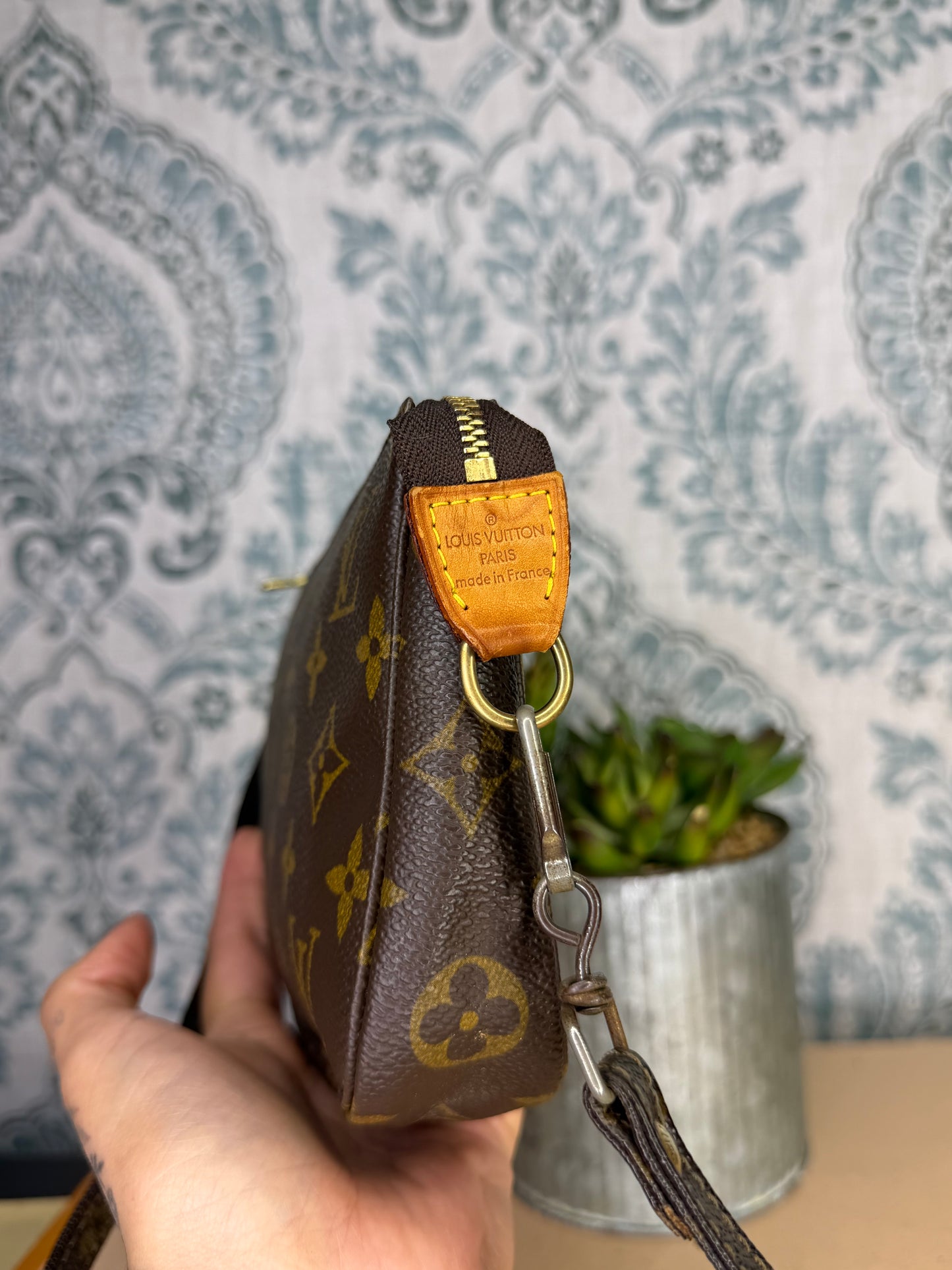 Louis Vuitton Pochette Accessories with Monogram Strap #2