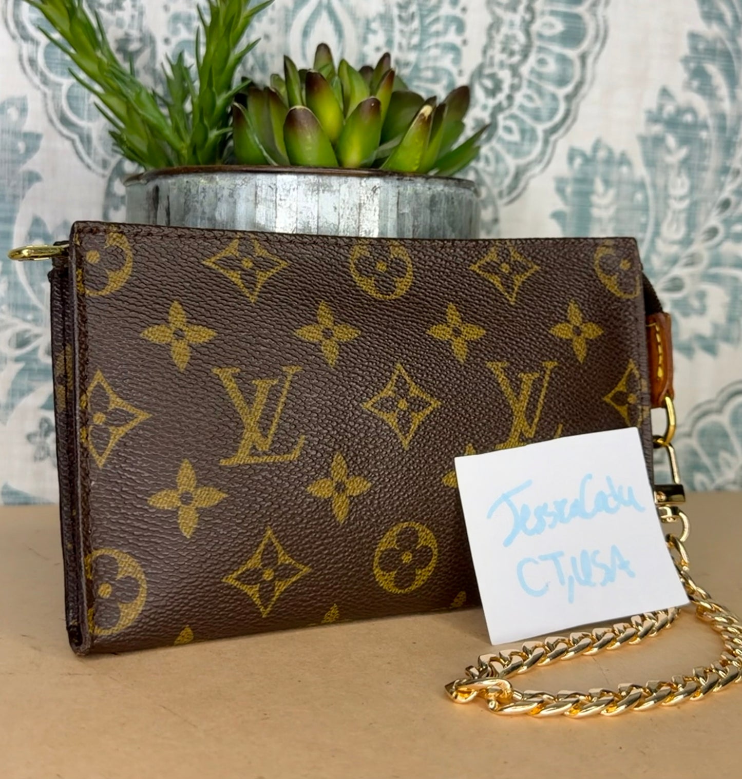 Louis Vuitton Monogram Bucket PM Pochette #4J
