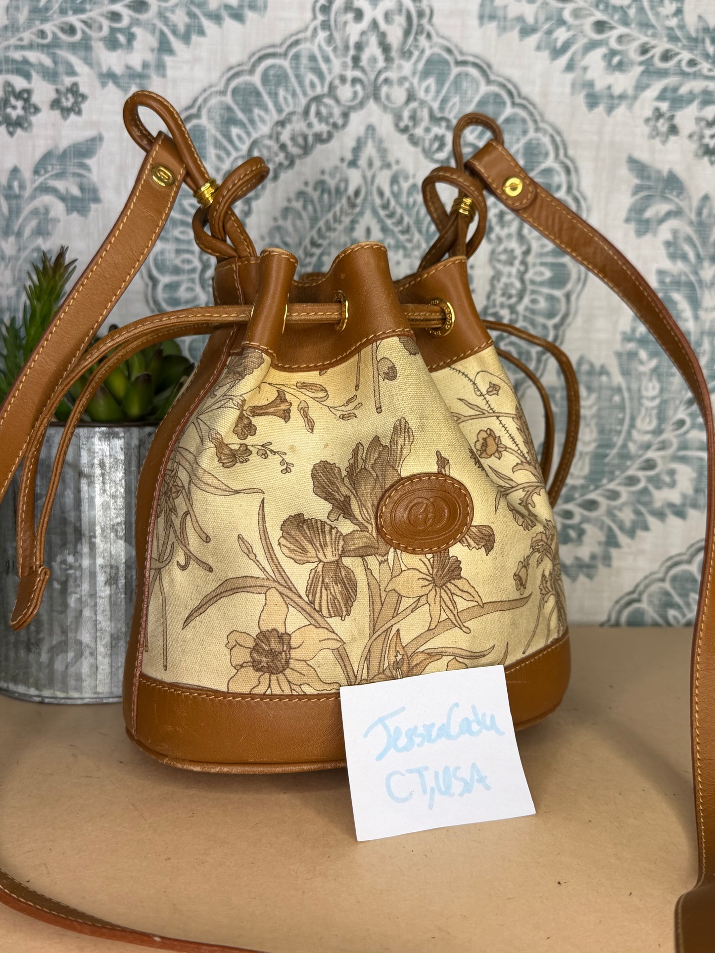 Gucci Floral Bucket Bag