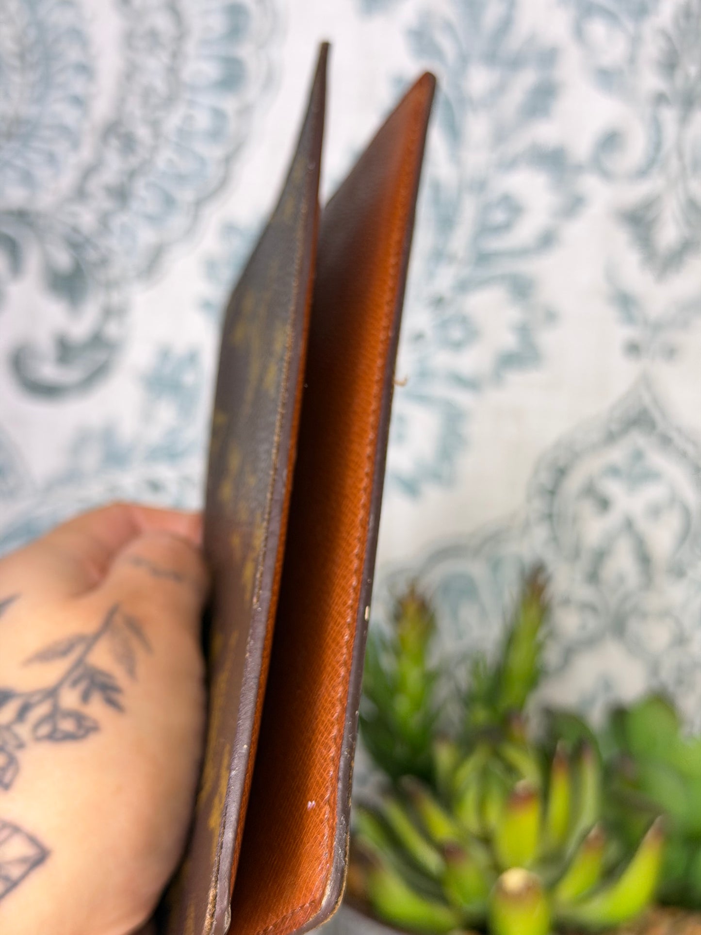 Louis Vuitton Monogram Checkbook Wallet/Cover