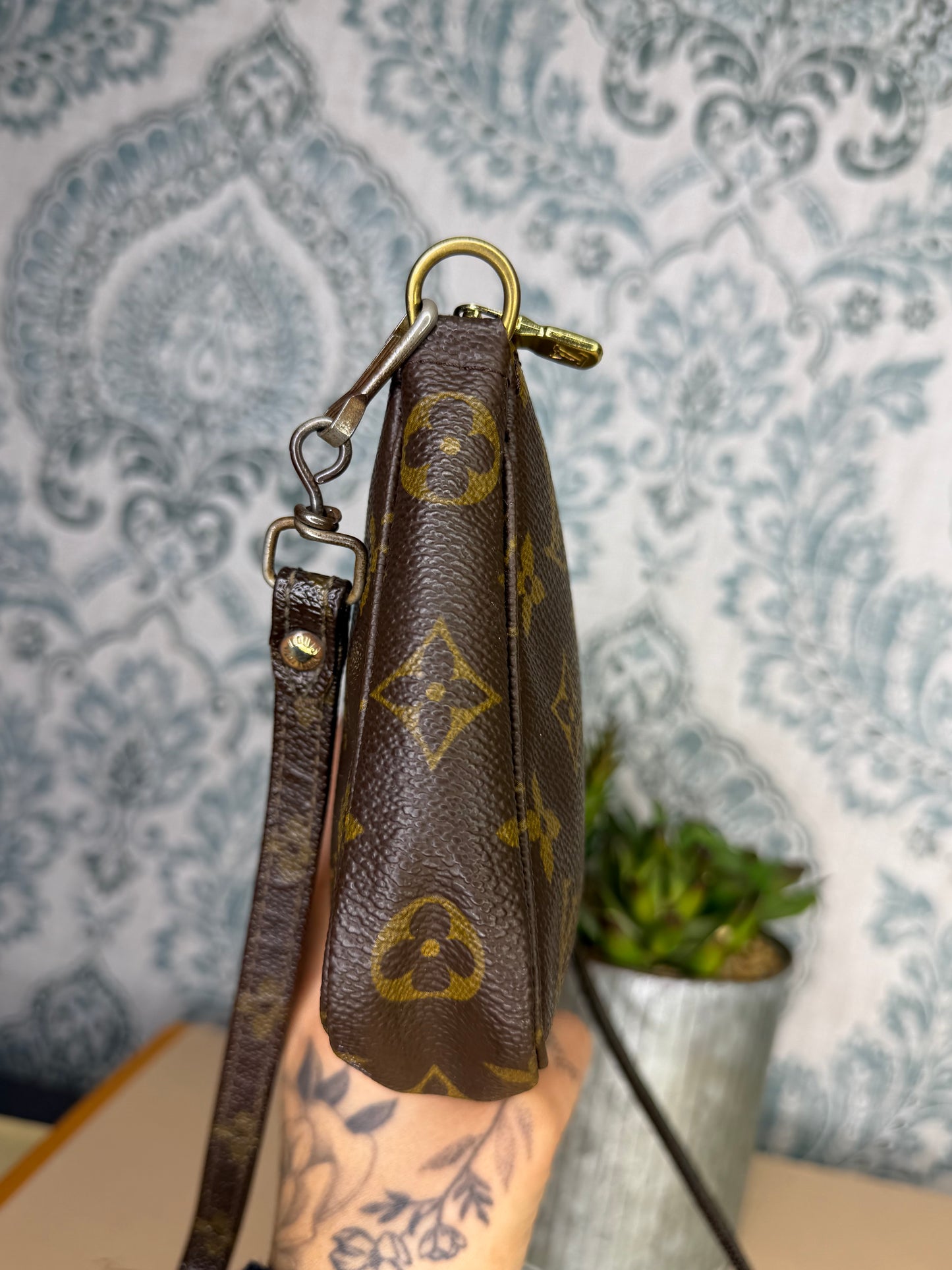 Louis Vuitton Pochette Accessories with Monogram Strap #2