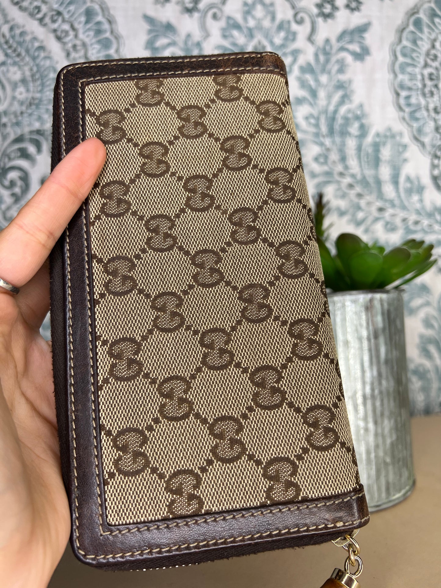 Gucci Bamboo Canvas Wallet
