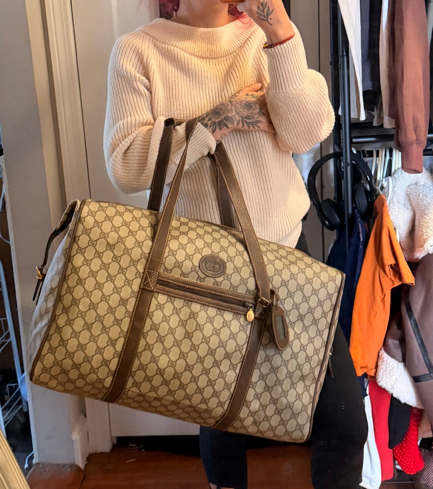 Gucci Supreme Weekender Duffle Bag