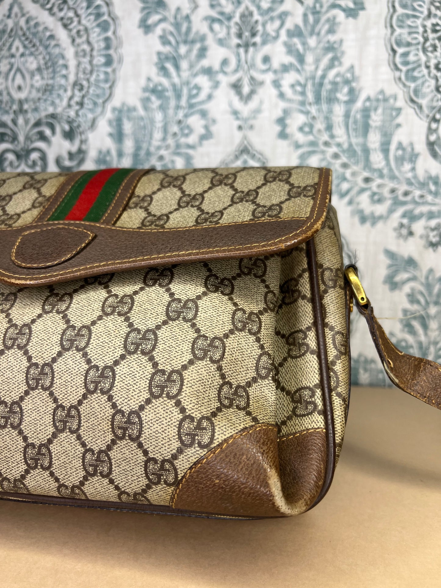 Gucci Supreme Sherry Line Vintage Purse