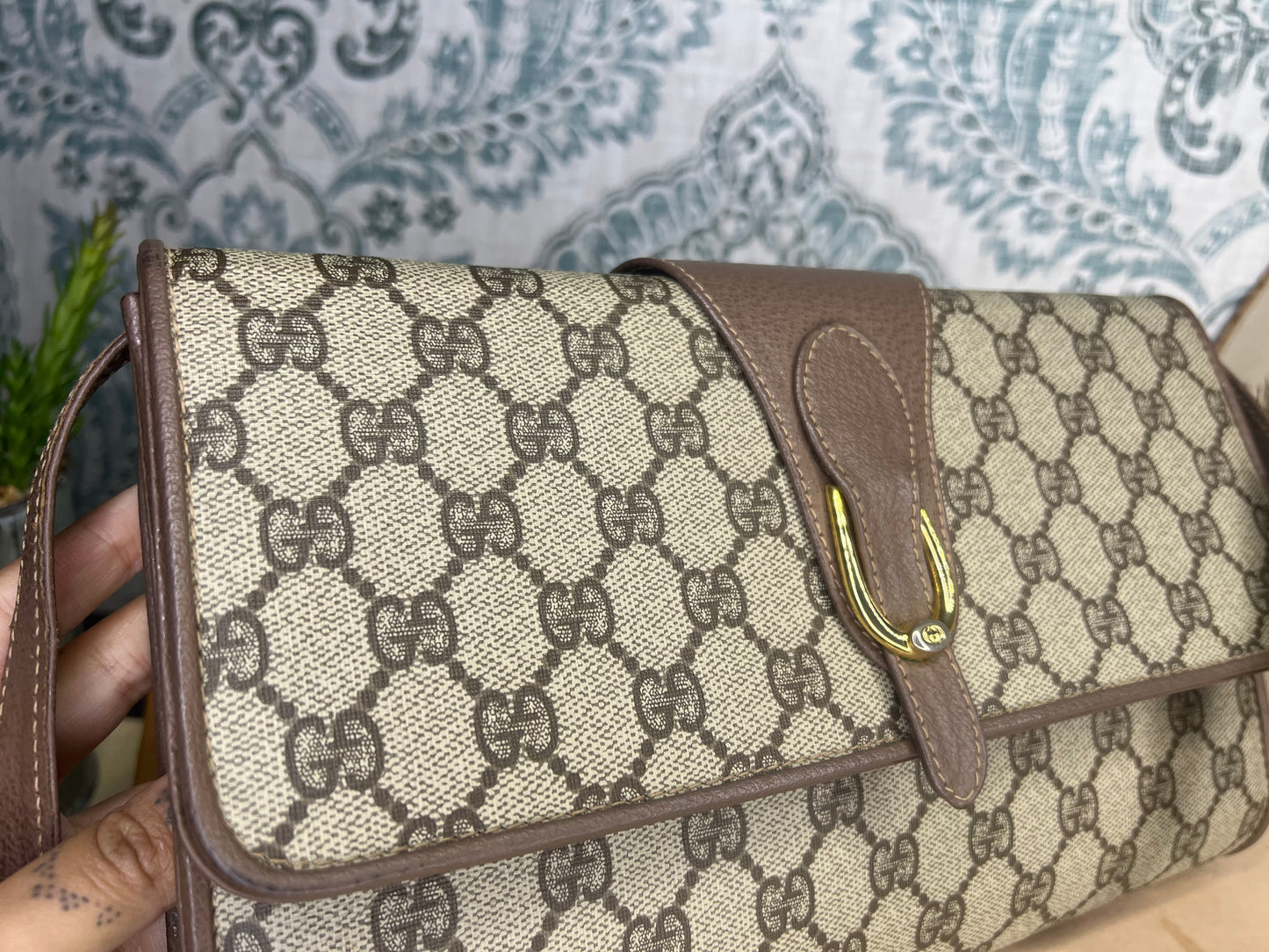 Gucci Supreme Vintage 2way Purse/Clutch