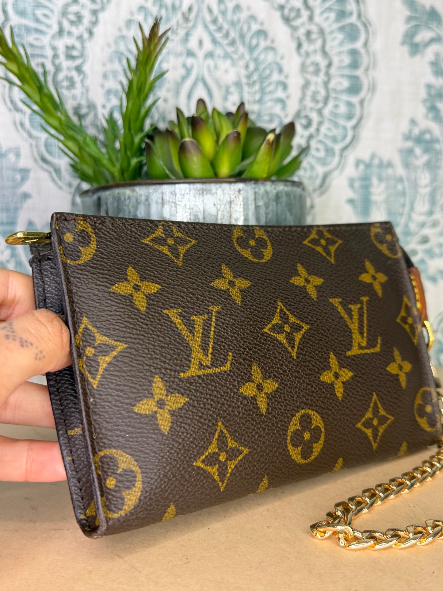 Louis Vuitton Monogram Bucket PM Pochette #4J