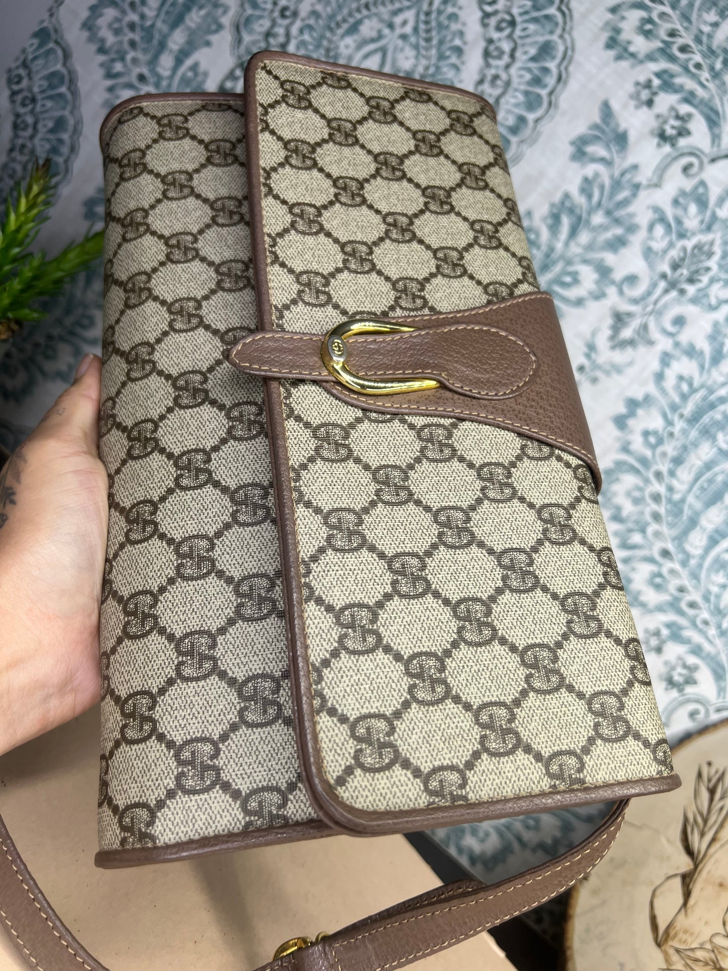 Gucci Supreme Vintage 2way Purse/Clutch