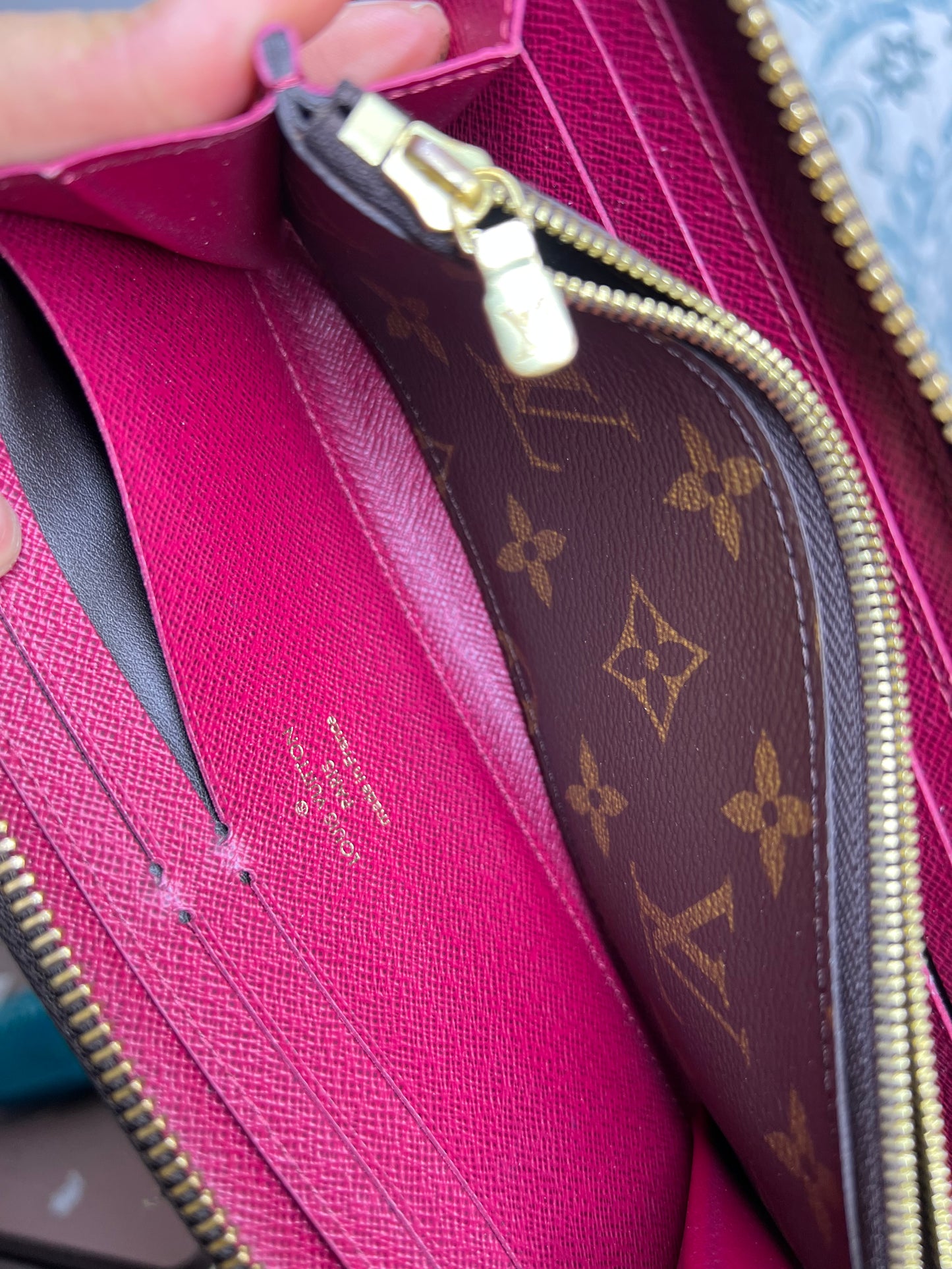 Louis Vuitton Clemence Fuschia Wallet