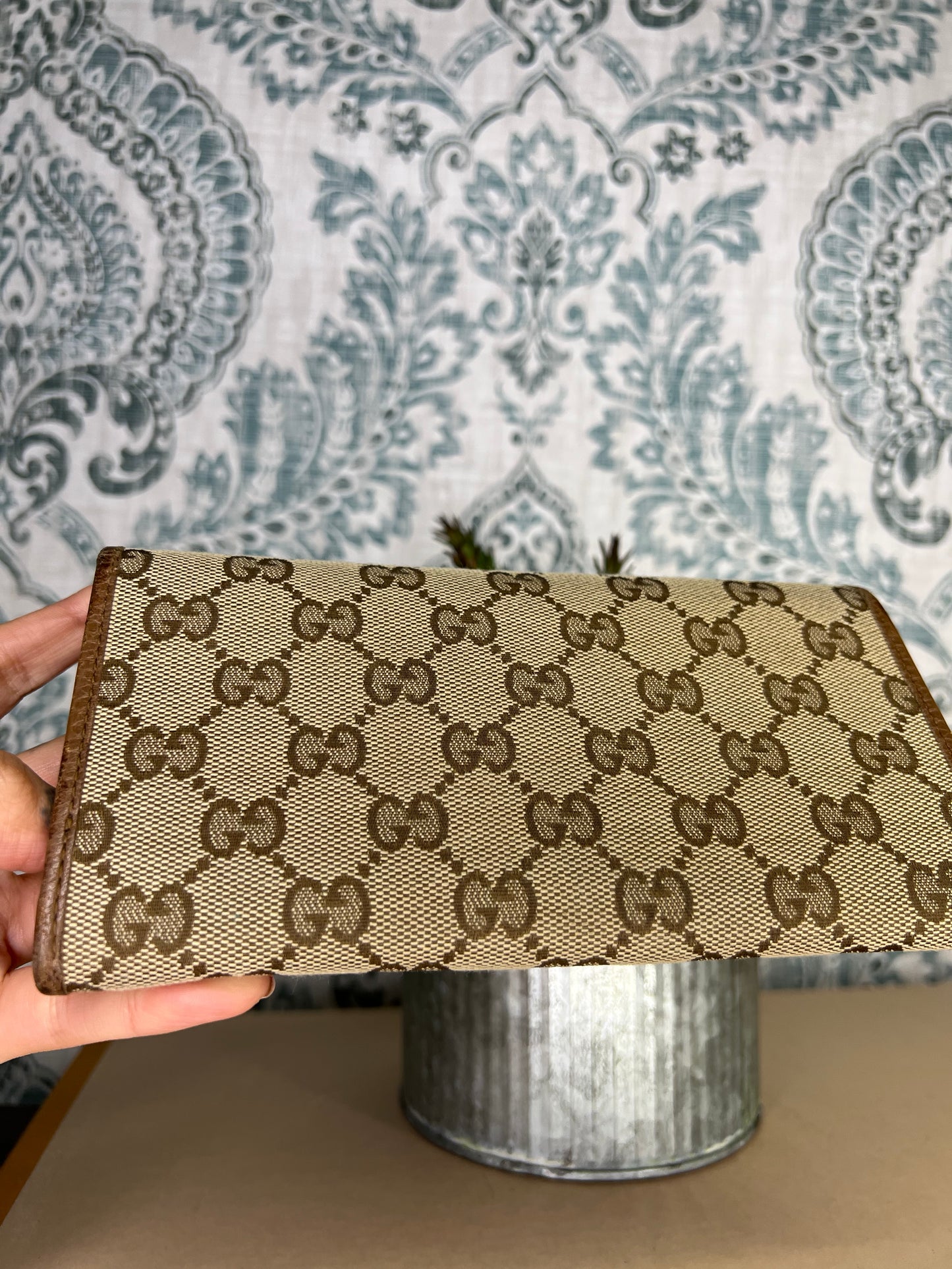 Gucci Canvas Flap Wallet