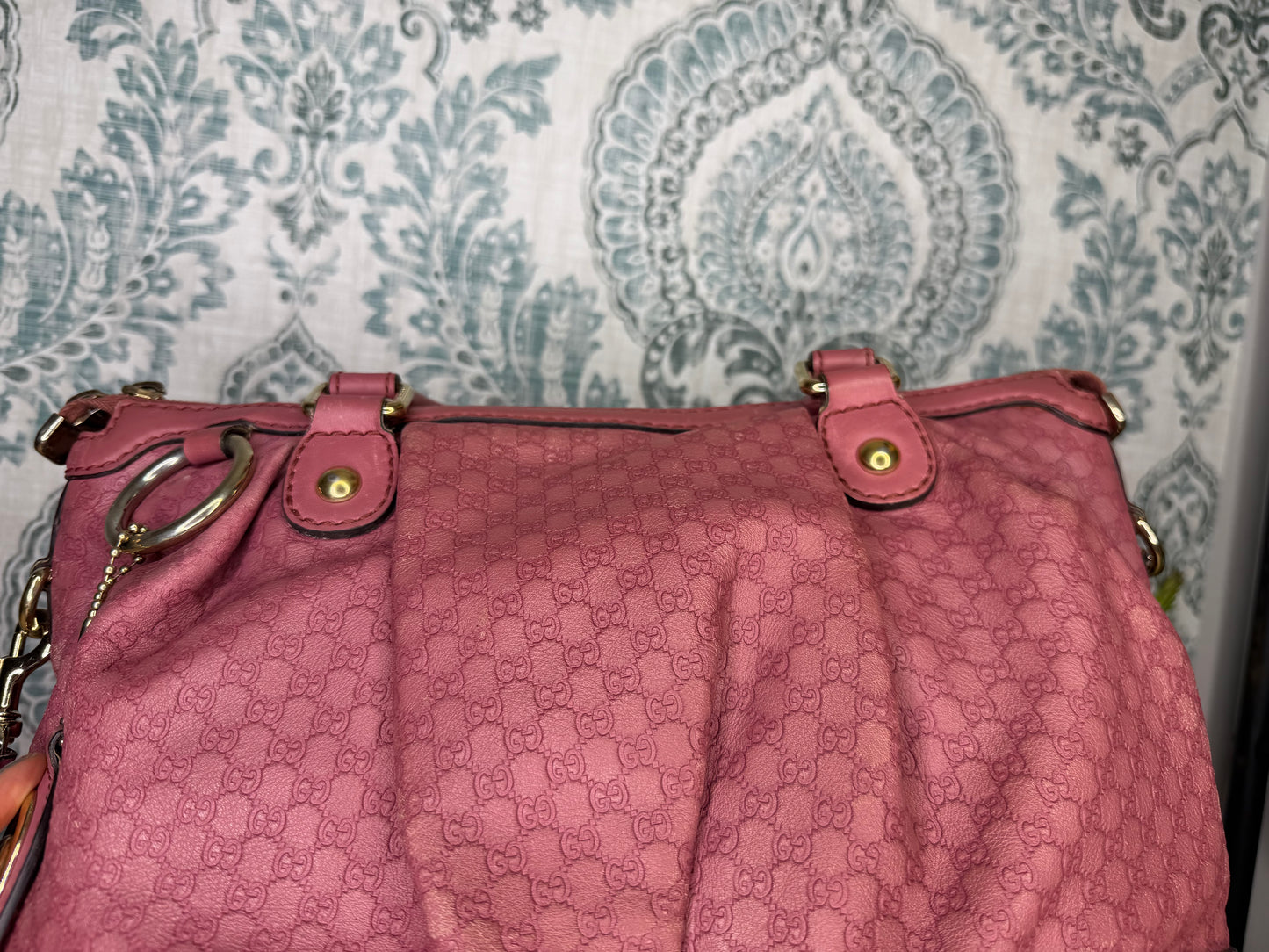Gucci Pink Micro Guccissima Medium Sukey