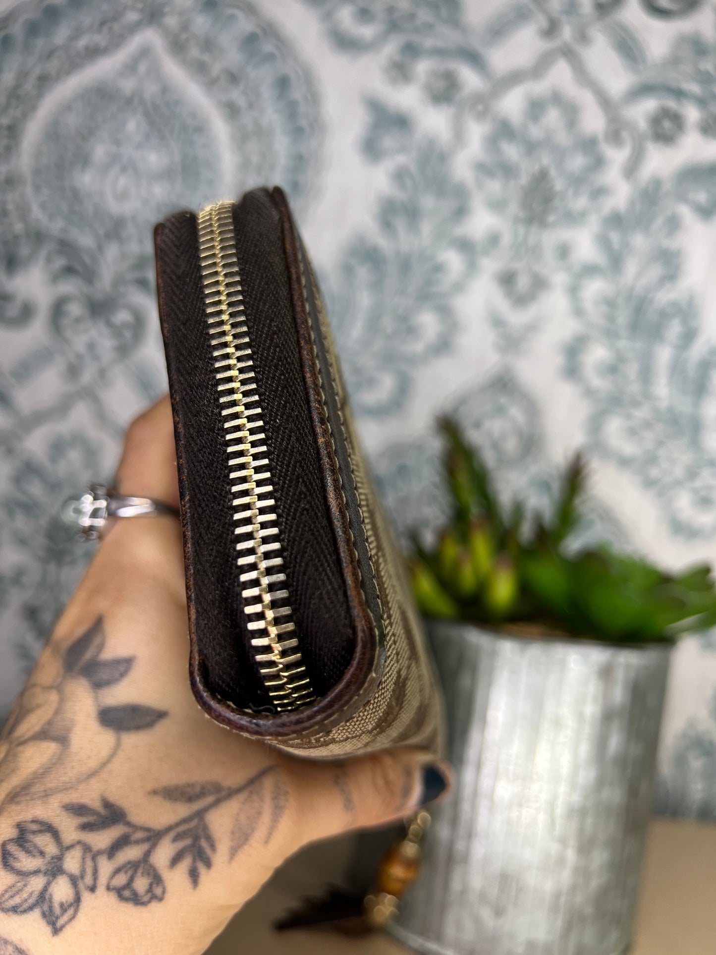 Gucci Bamboo Canvas Wallet